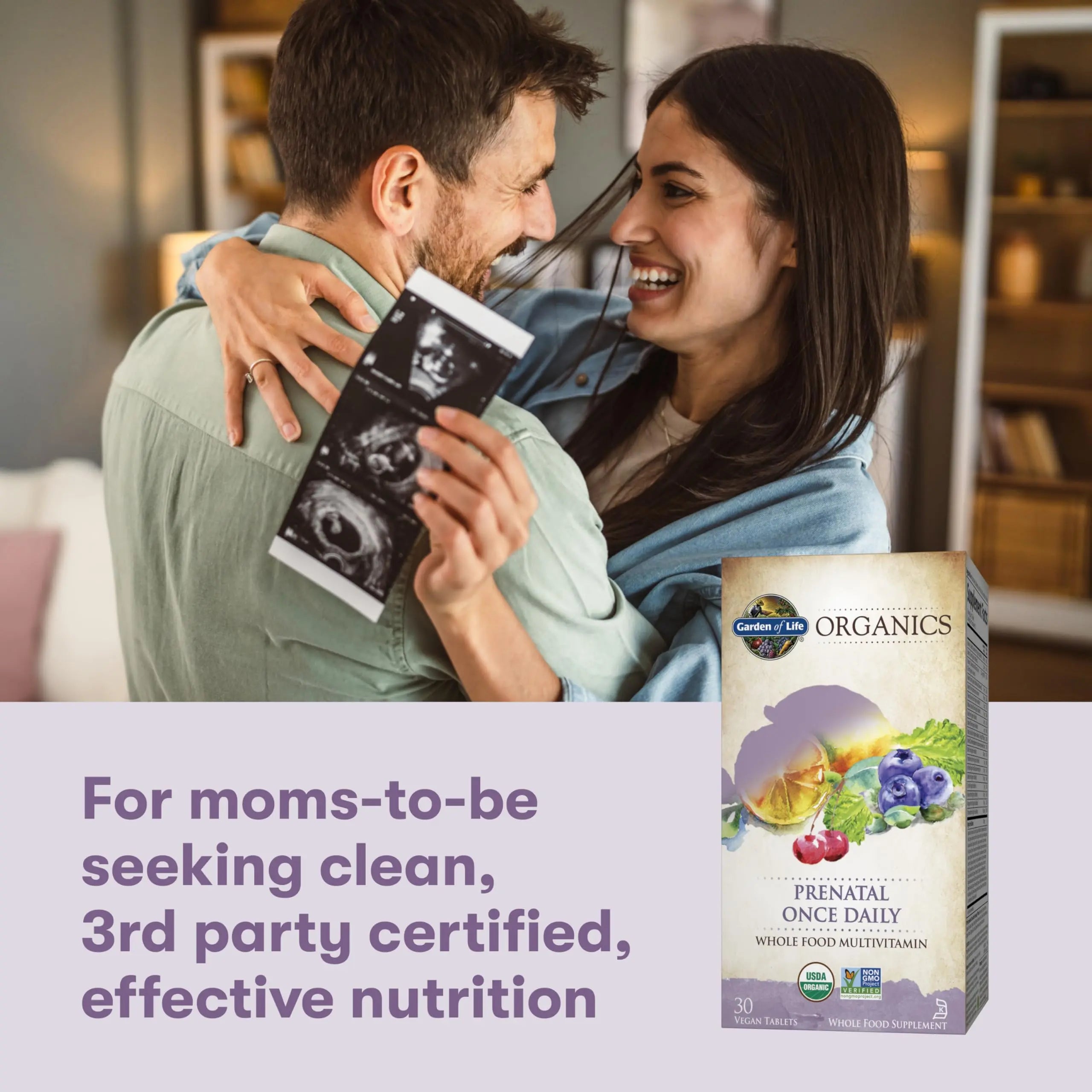 Garden of Life Organics Prenatal Vitamin: Folate for Energy & Healthy Fetal Development, Non-constipating Iron, Vitamin C, B6, B12, D3 – Organic, Non-GMO, Gluten-Free, Vegan, 30 Day Supply Garden of Life Au supplements