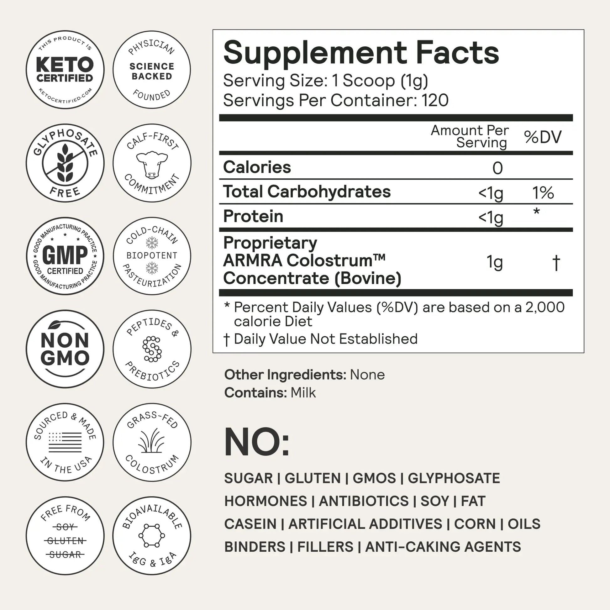 ARMRA Colostrum™ Premium Powder, Grass Fed, Gut Health Bloating Immunity Skin & Hair, Contains 400+ Bioactive Nutrients, Keto, Gluten & Fat Free (Vine Watermelon, Unflavored Bundle | 150 Servings) ARMRA Au supplements