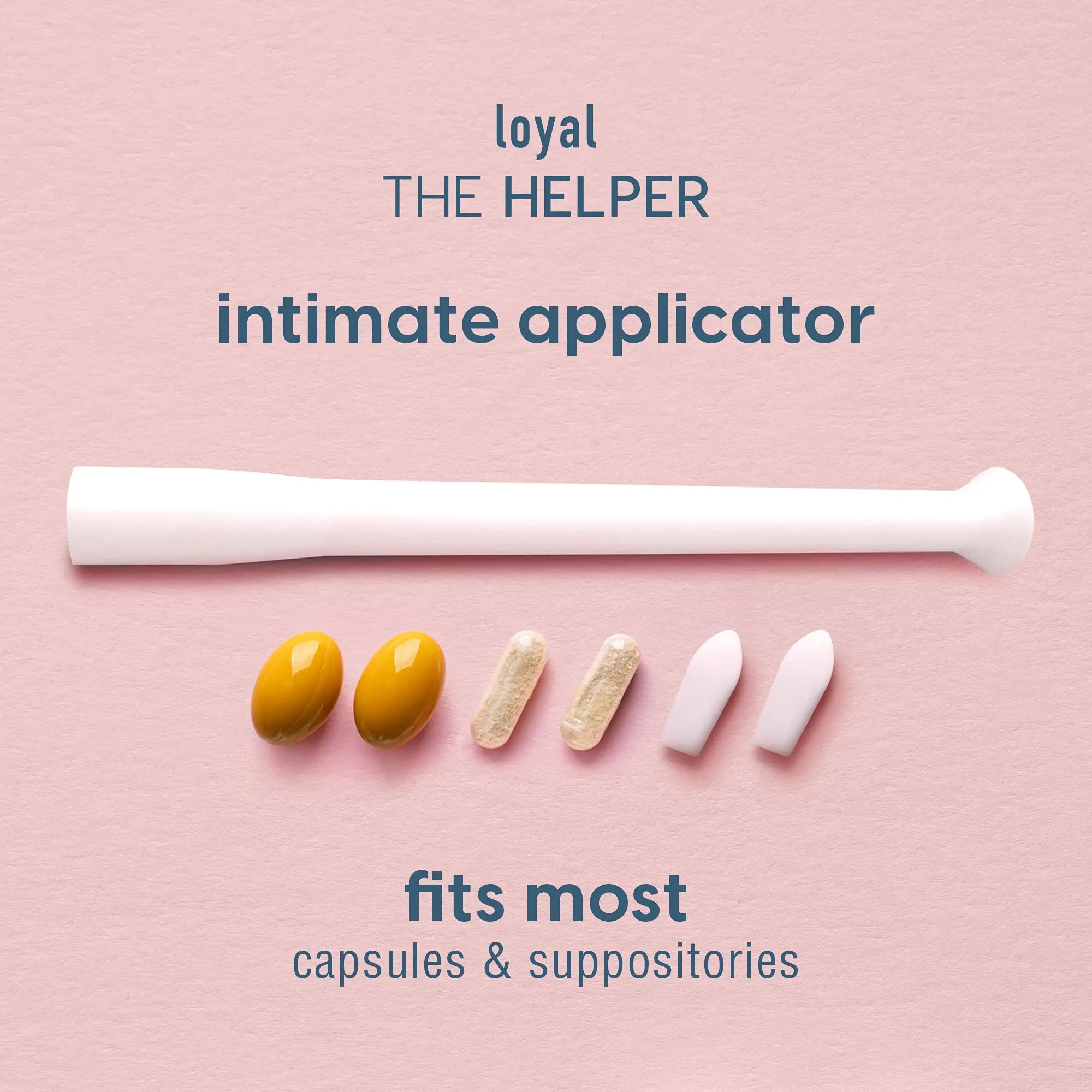 Loyal The Helper Suppository Applicators | Efficient | Compact | Comfortable | Fits Most Brands, Pills, Tablets and Boric Acid Suppositories (30-Pack) Loyal Au supplements