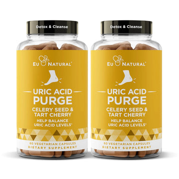 Purge! Uric Acid Flush – Eat & Drink What You Want – Detox and Cleanse with Celery Seed Extract Eu Natural Au supplements