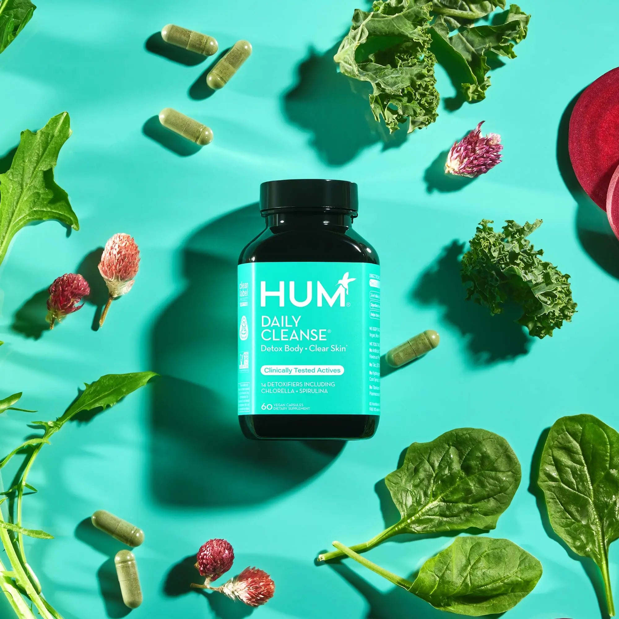HUM Daily Cleanse Acne Supplements - Support for Clear Skin & Improved Digestion HUM Au supplements