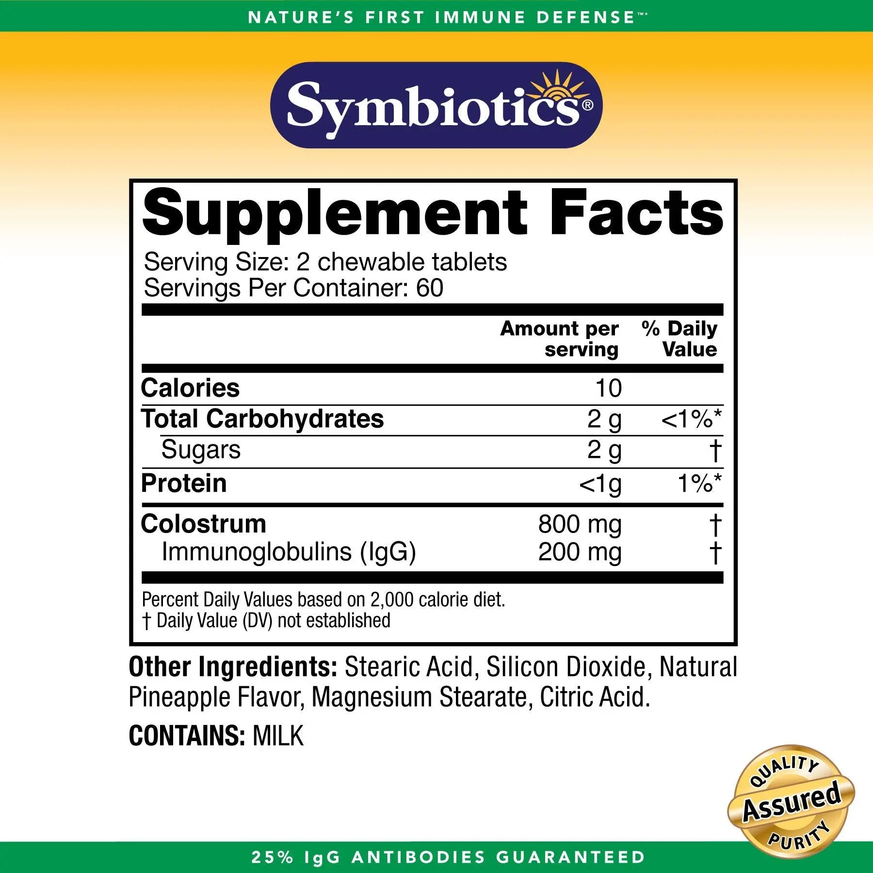 Symbiotics Immunity Support Colostrum Plus Chewables (Pineapple) Symbiotics Au supplements