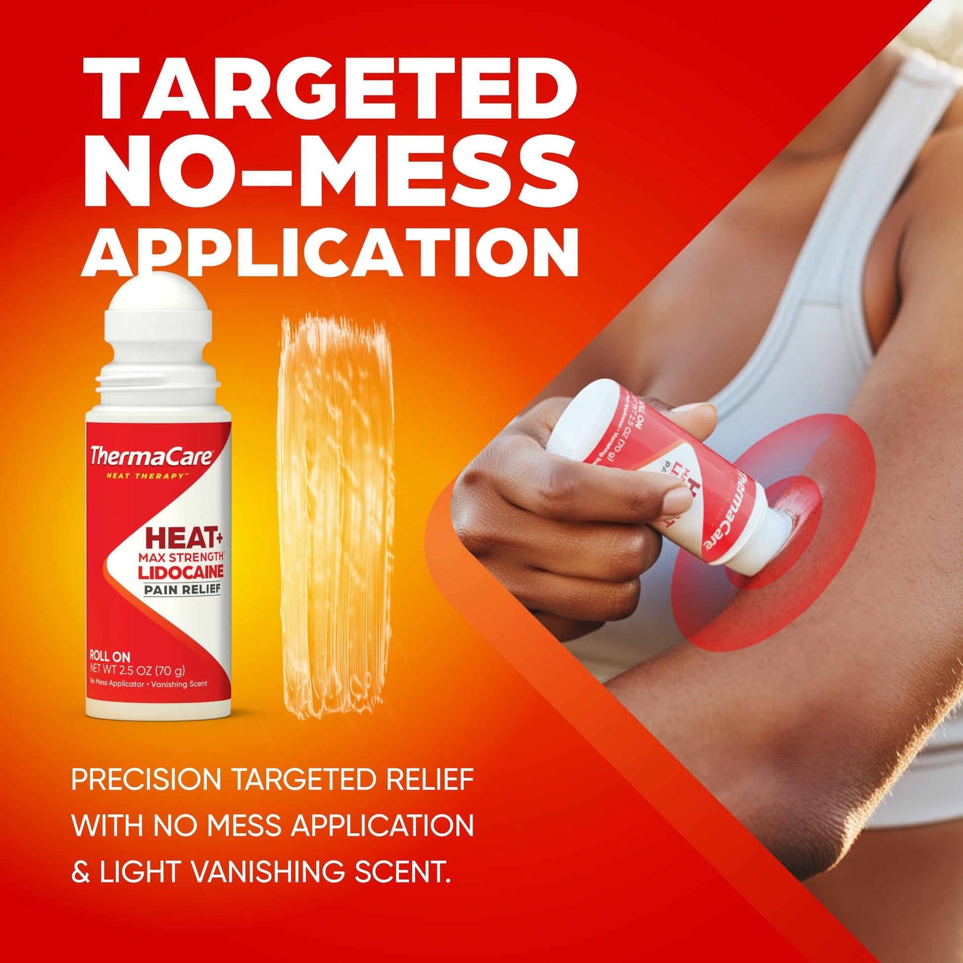 ThermaCare Heat + Max Strength 4% Lidocaine Roll-On - Dual Action Pain Relief with Patented Heatwave Technology - Targeted No-Mess Relief for Back, Neck, Muscles, & Joints ThermaCare Au supplements