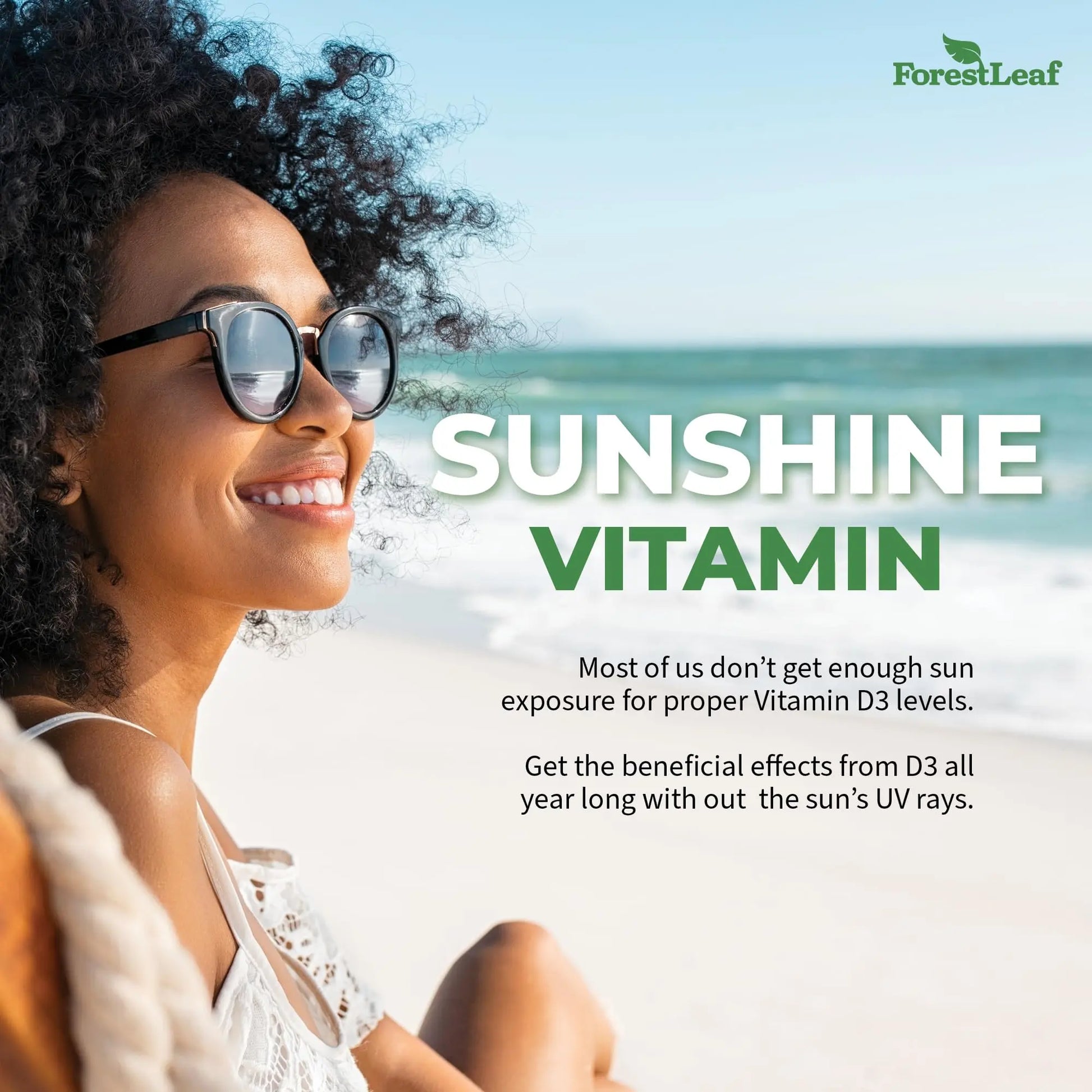 ForestLeaf - Vitamin D3 IU Weekly Supplement - Vitamin D Capsules ForestLeaf Au supplements
