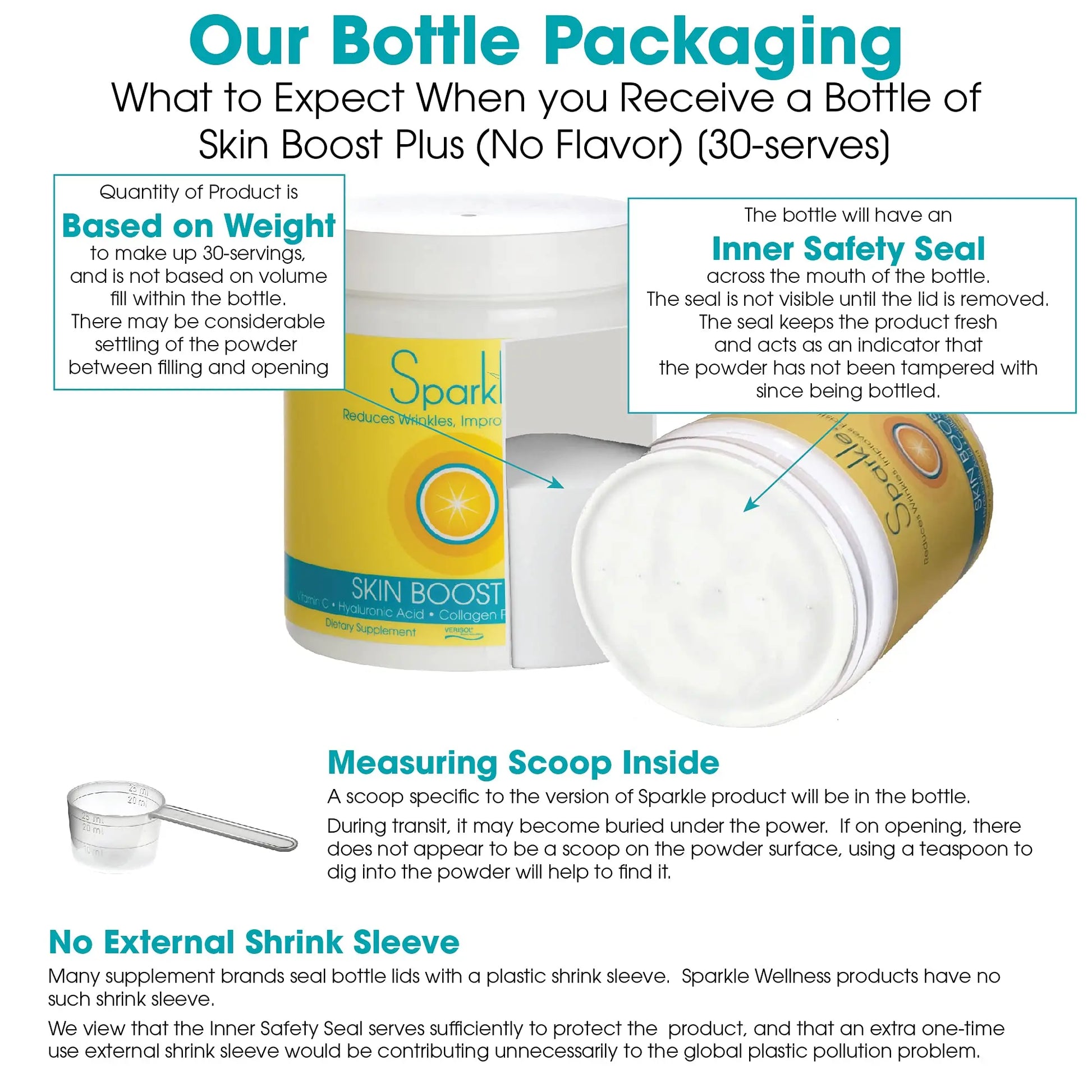 Hydrolyzed Collagen Powder - Sparkle Skin Boost Plus (No Flavor) [30-Serves] Verisol Pept Sparkle Collagen Au supplements
