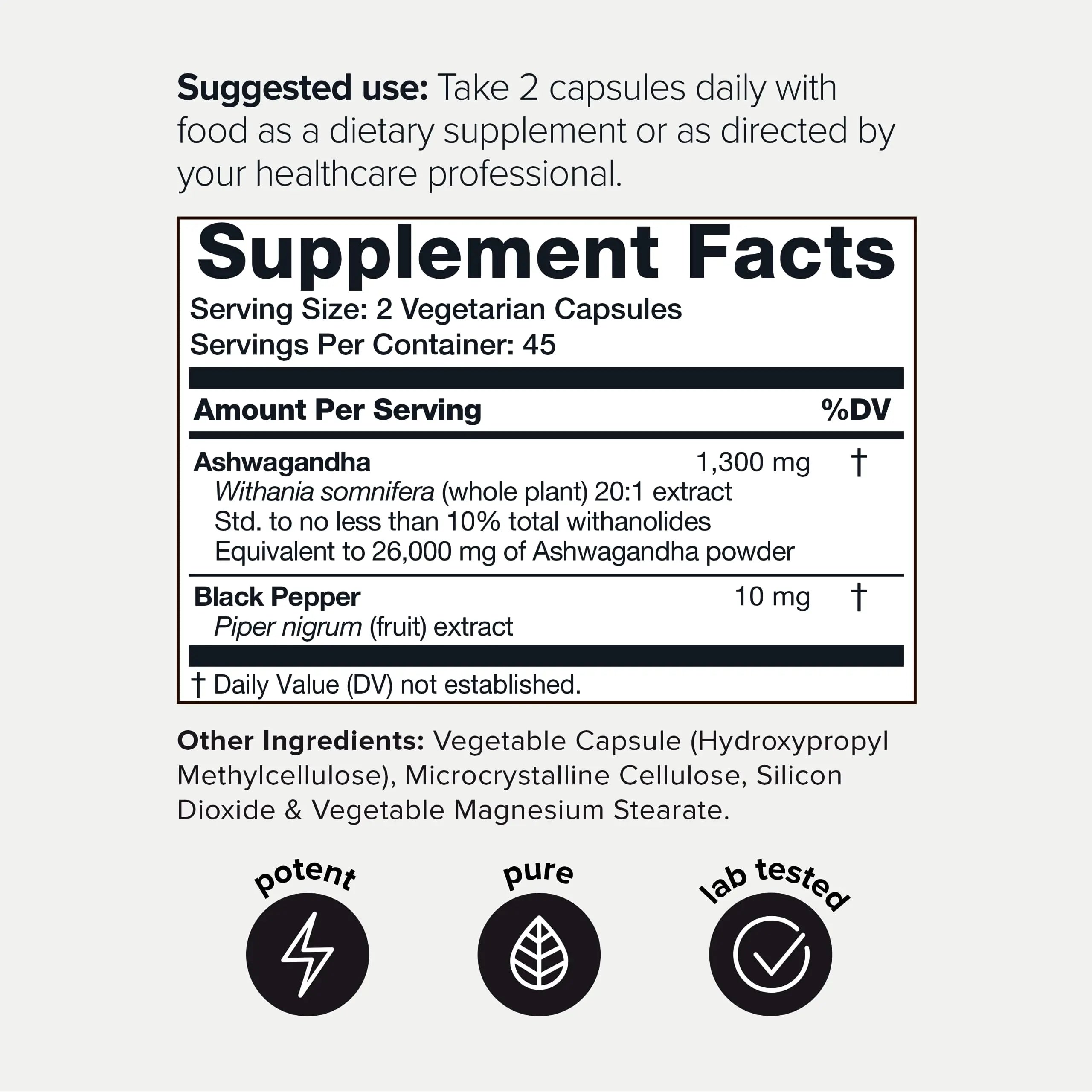 Toniiq 26,000mg 20x Concentrated Extract - 10% Withanolides - Ultra High Strength Toniiq Au supplements
