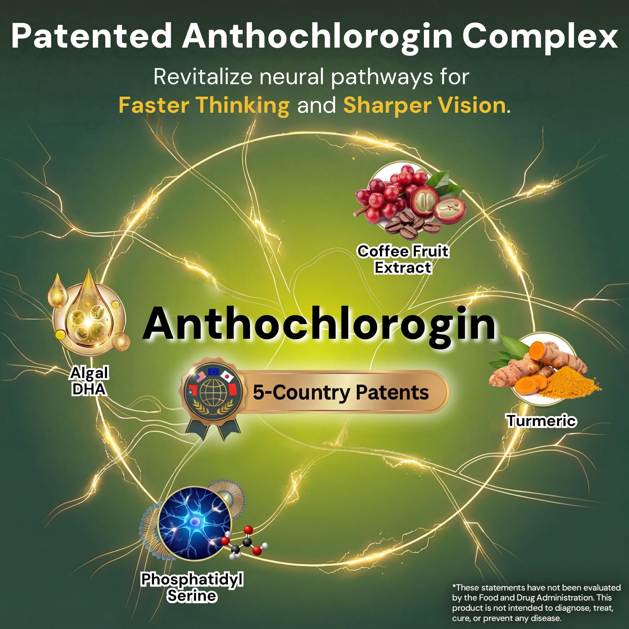 LYTTON EyeQ Duo Digital Eye & Focus Support – Patented Anthochlorogin for Brain-Eye Connection, Promotes Ocular Vitality – Rapid Visual Comfort & Natural Formula for Screen Users, 60 Softgels LYTTON Au supplements