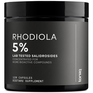 Toniiq Triple-Strength 600mg Rhodiola Rosea - 120 Capsules - 5% Salidroside Concentrated Extract - Highly Purified and Bioavailable Toniiq Au supplements