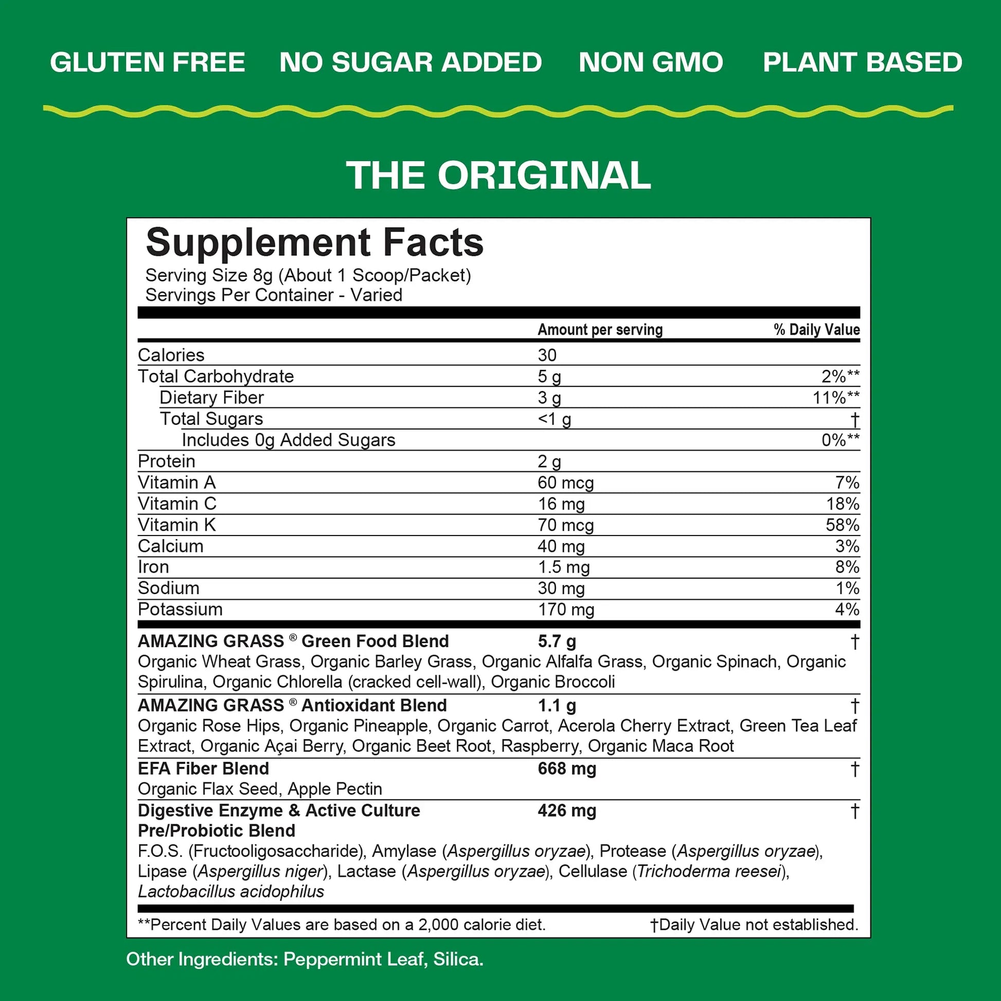 Amazing Grass Greens Blend Superfood: Super Greens Powder Smoothie Amazing Grass Au supplements