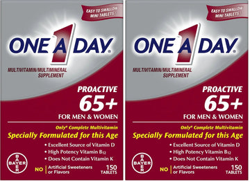 ONE A DAY Proactive 65+, Mens & Womens Multivitamin, Supplement with Vitamin A, Vitamin C, Vitamin D, and Zinc for Immune Health Support ONE A DAY Au supplements