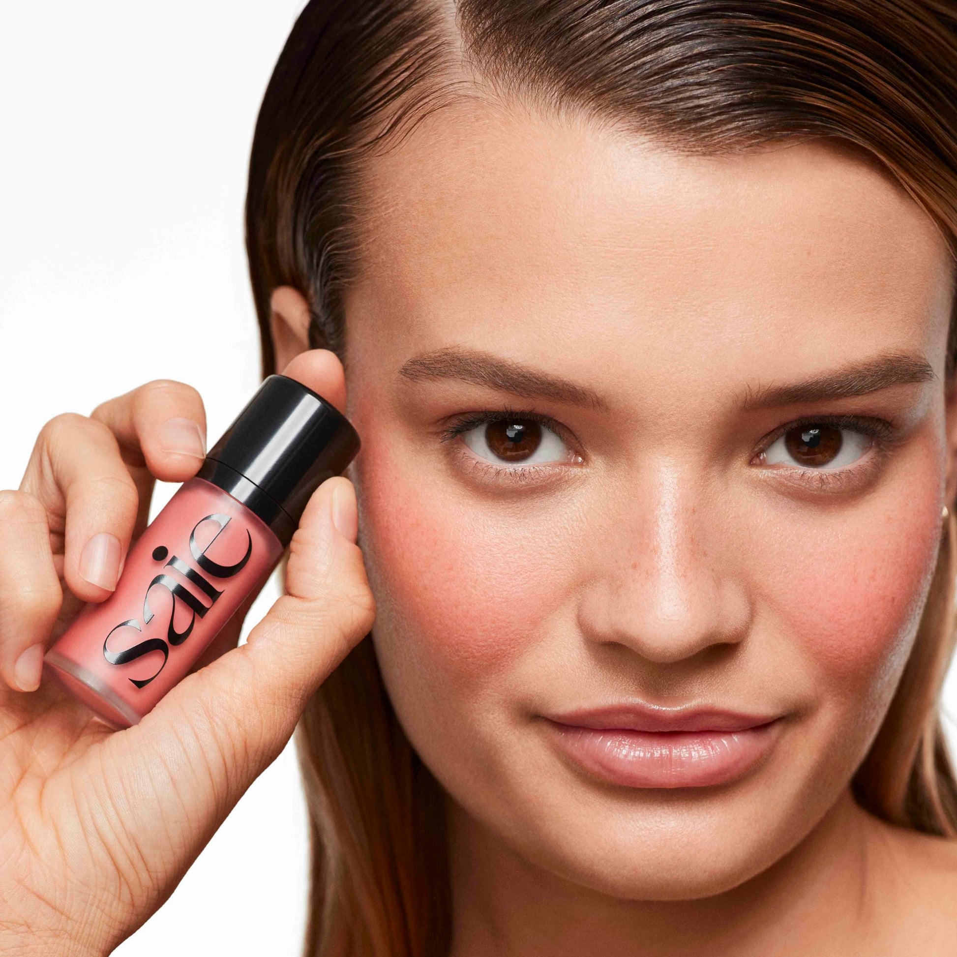 Saie Dew Liquid Blush for Cheeks - Hydrating Cream Blush Stick with a Blendable + Buildable Formula - Skincare Infused Dewy Cheek Tint for a Natural Flush - Glowy Makeup Essential - Sweetie (.40 oz) Saie Au supplements