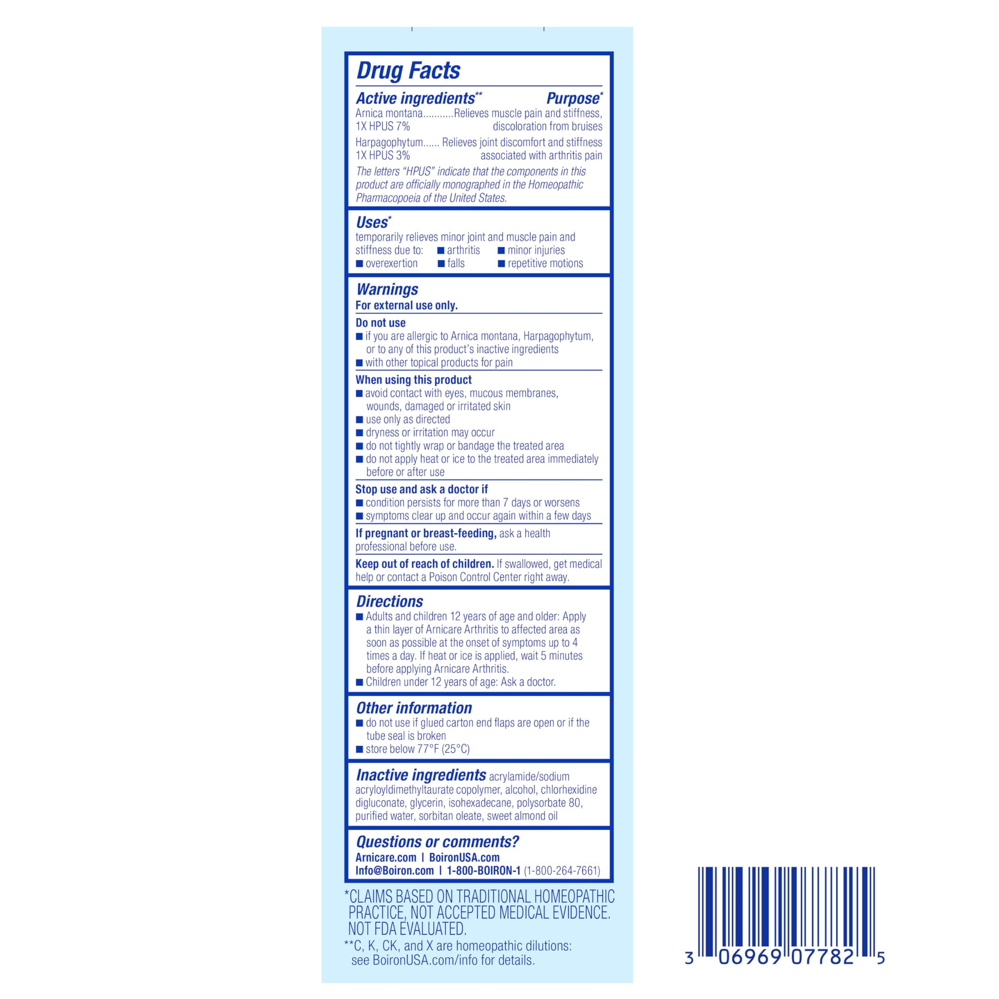 Boiron Arnicare Arthritis Cream for Pain Relief of Knees, Hands, Wrists, Elbows, Joints & Muscles – Quickly Absorbed & Fragrance-Free – 4.2 oz Boiron Au supplements