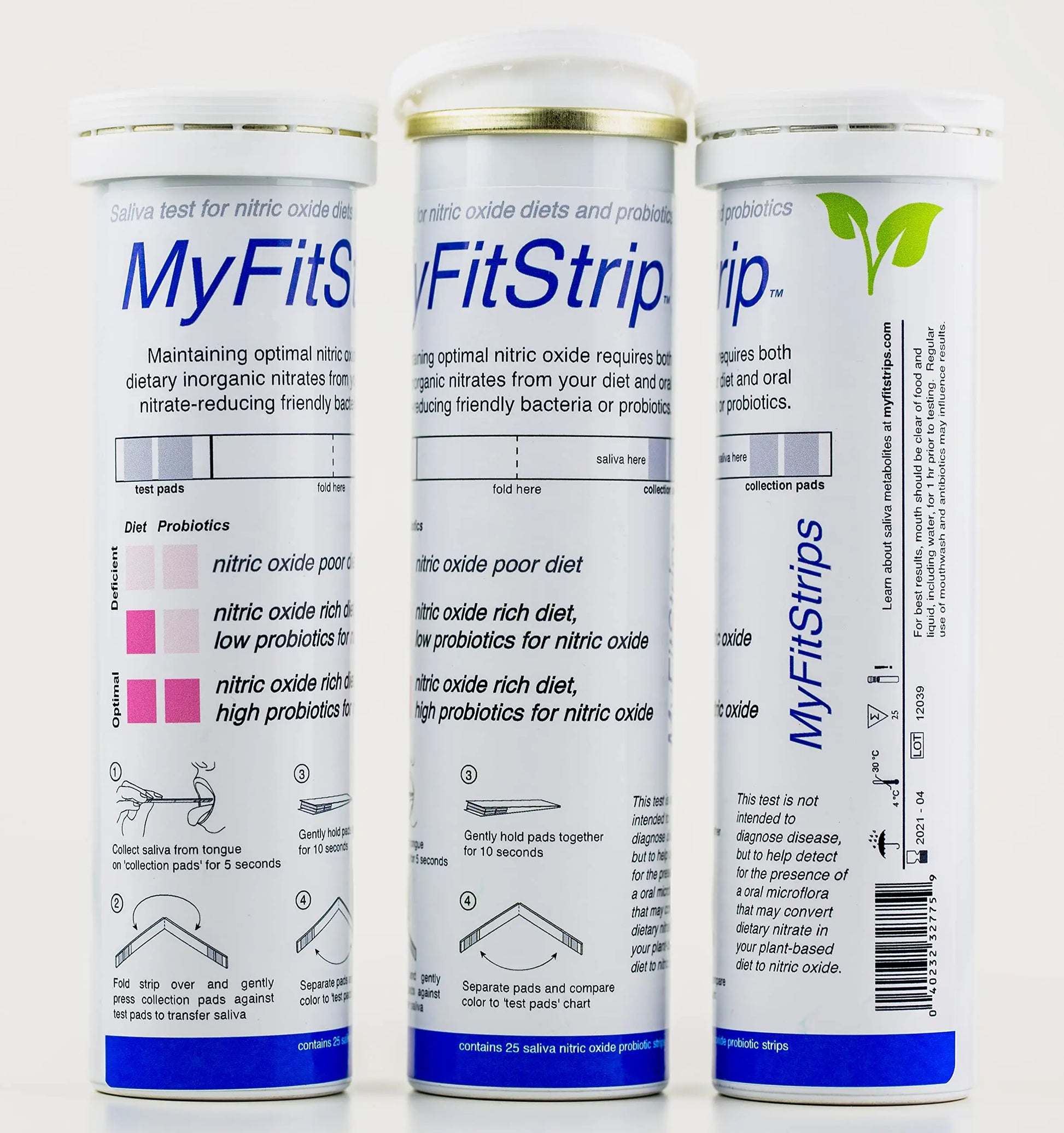 Nitric Oxide Test Strip - Track Both Prebiotic Nitrate and Biomarker for Nitric Oxide MyFitStrip Au supplements