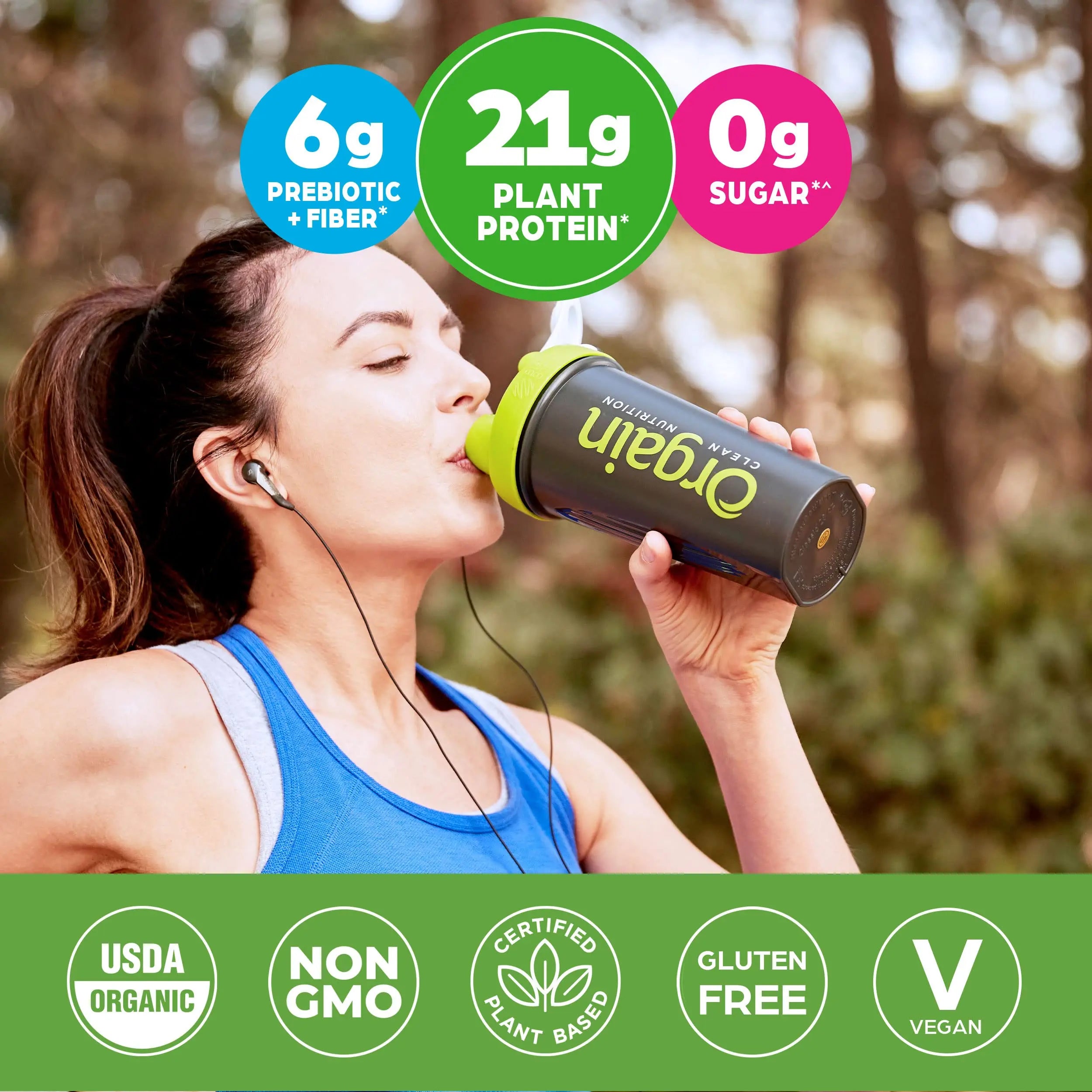 Orgain Organic Vegan Protein Powder, Chocolate Fudge - 21g Plant Based Protein, Gluten Orgain Au supplements