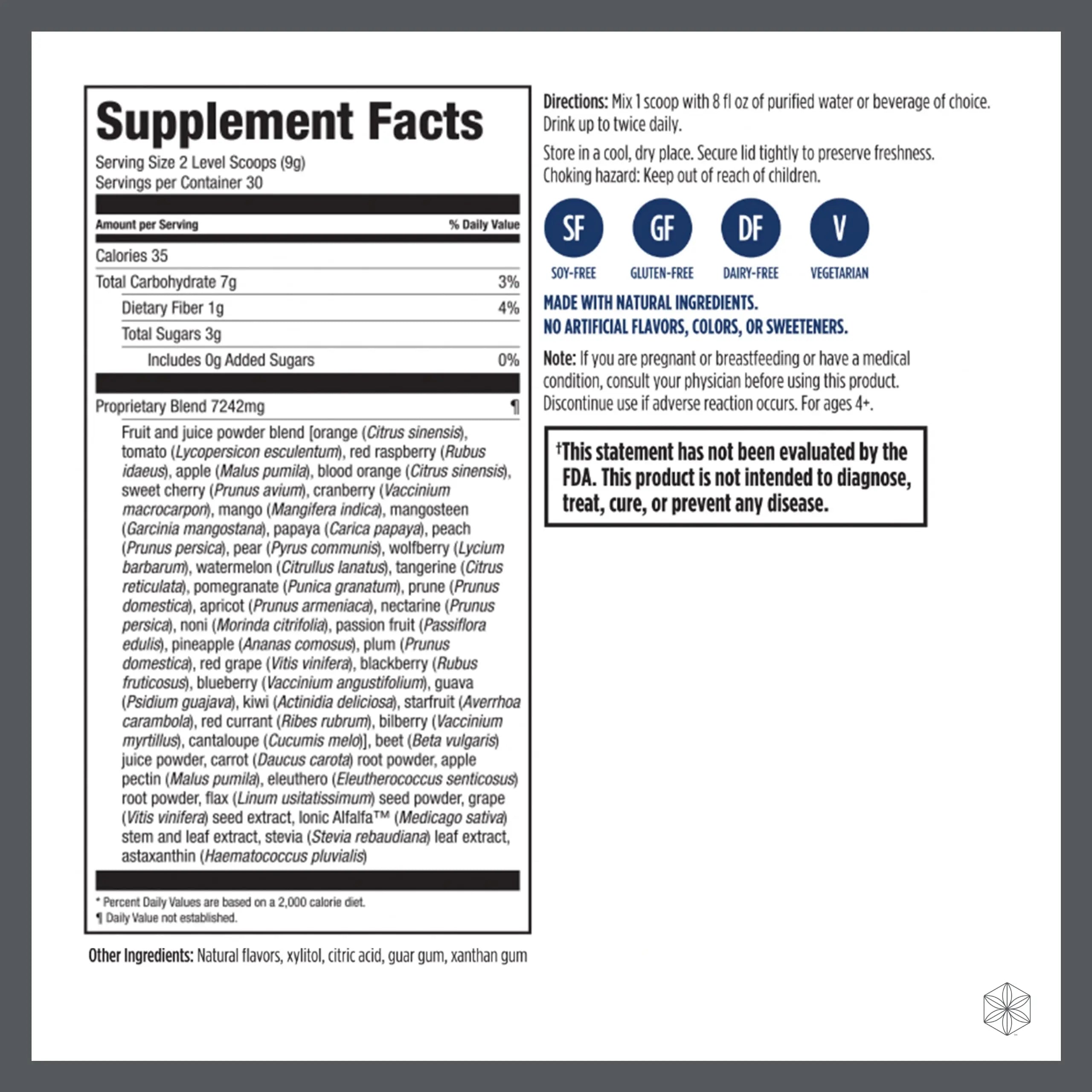 Isagenix Fruits - Phytonutrient & Superfruits Drink Mix - Health Support Supplement Isagenix Au supplements