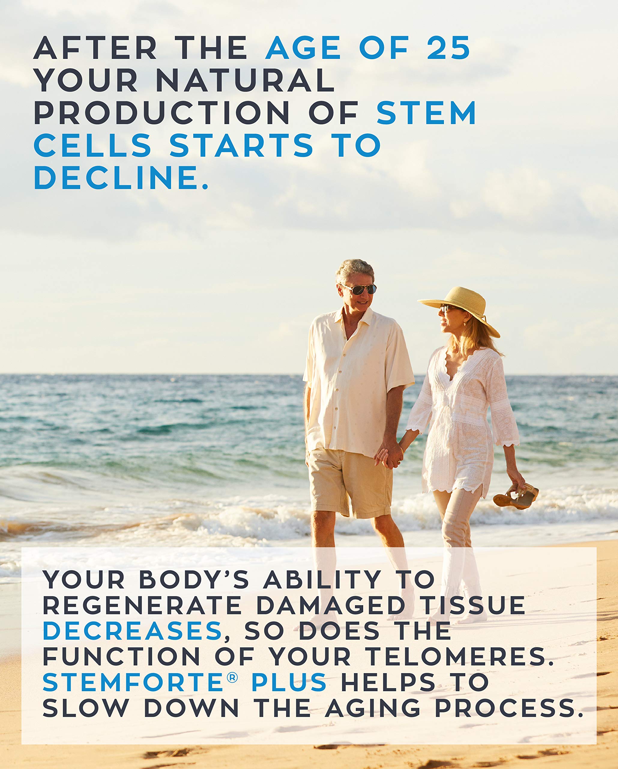 NuVi Global Stemforte Plus Stem Cell and Telomere Supplements – Cell Regeneration, Cell Growth & Telomere Support for Healthy Aging & Cellular Health – 90 Capsules for Men & Women NuVi Global Au supplements