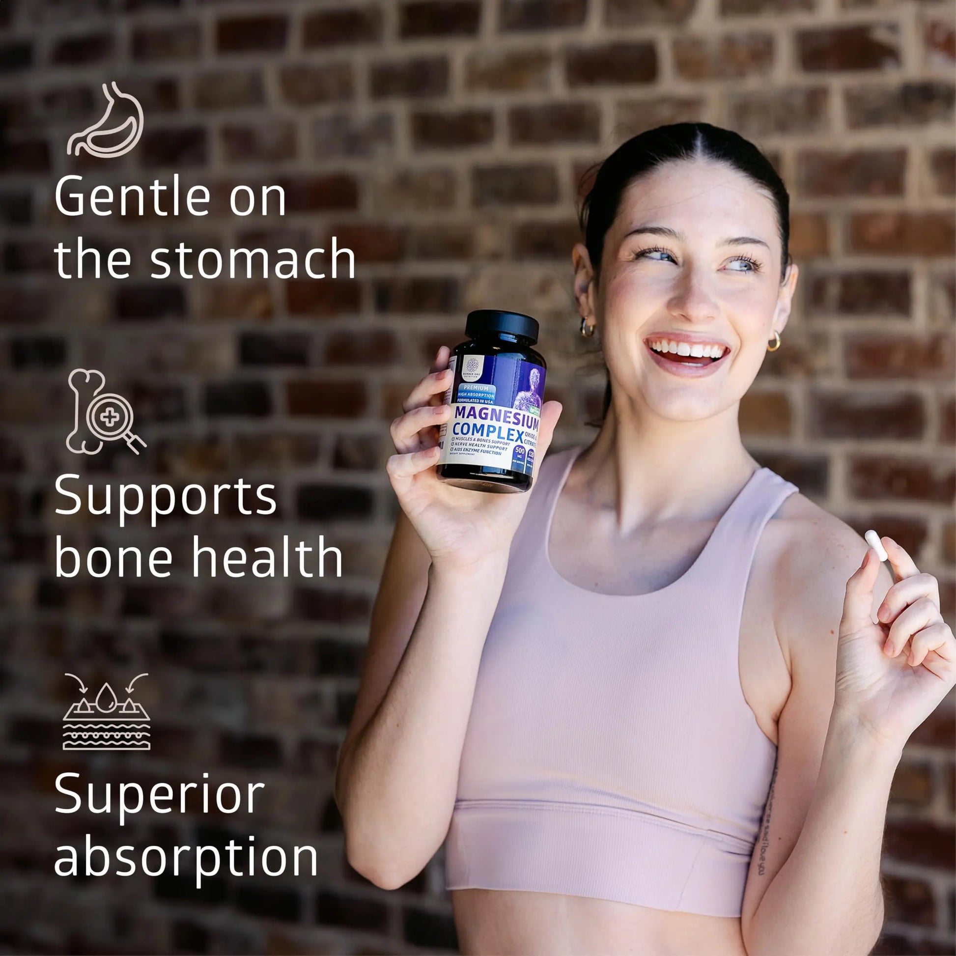 N1N Premium Magnesium Complex - High Absorption Magnesium Supplement for Women and Men to Support Regularity and Bone Health- 120 Veggie Capsules Number One Nutrition Au supplements