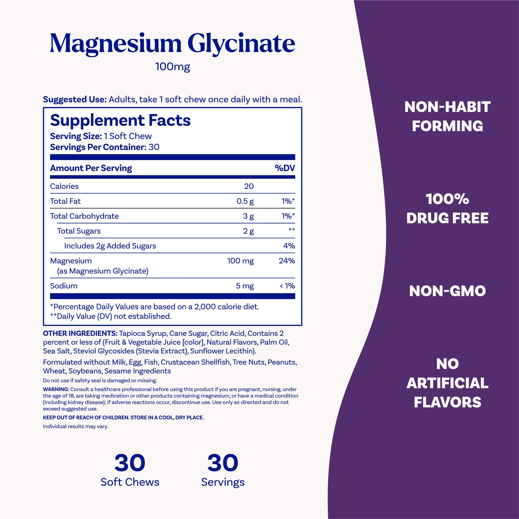 Natrol Magnesium Glycinate Supplements 100mg, Cherry Lemon Soft Chews for Healthy Sleep and Body, Magnesium Glycinate 100mg, Up to a 30 Day Supply Natrol Au supplements