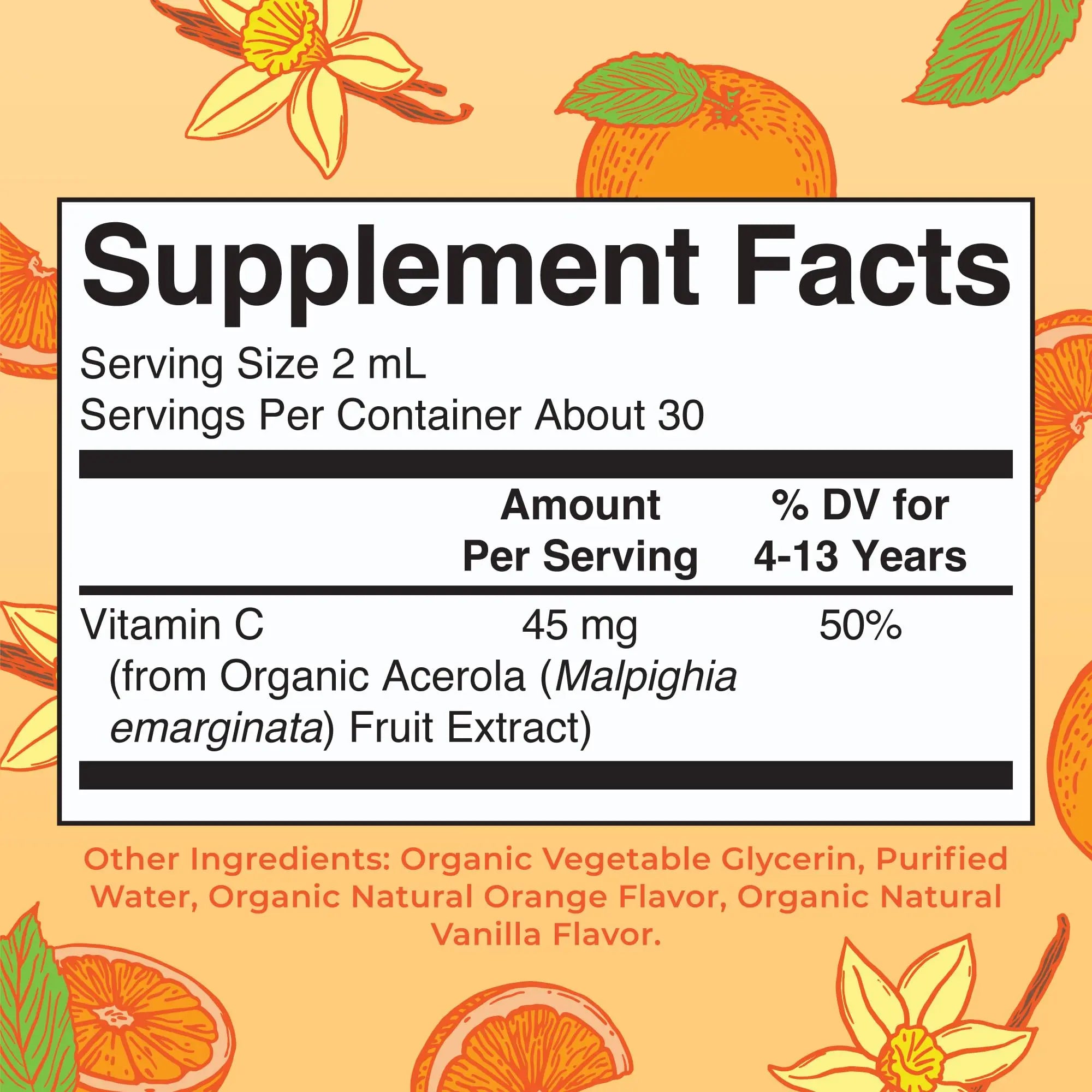 MaryRuth Organics USDA Kids Vitamin C Drops | Vegan Immune Support Supplement for Ages 4-13 | Immune Support & Overall Health | Vitamin C from Organic Acerola Fruit Extract | 2oz MARYRUTH'S Au supplements