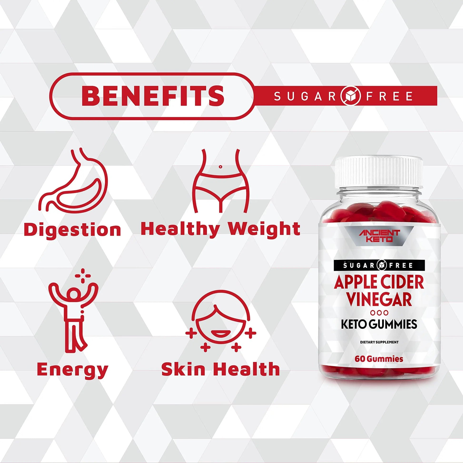 Ancient Keto Sugar Free Keto ACV Gummies, Apple Cider Vinegar Gummy Ancient Keto Au supplements