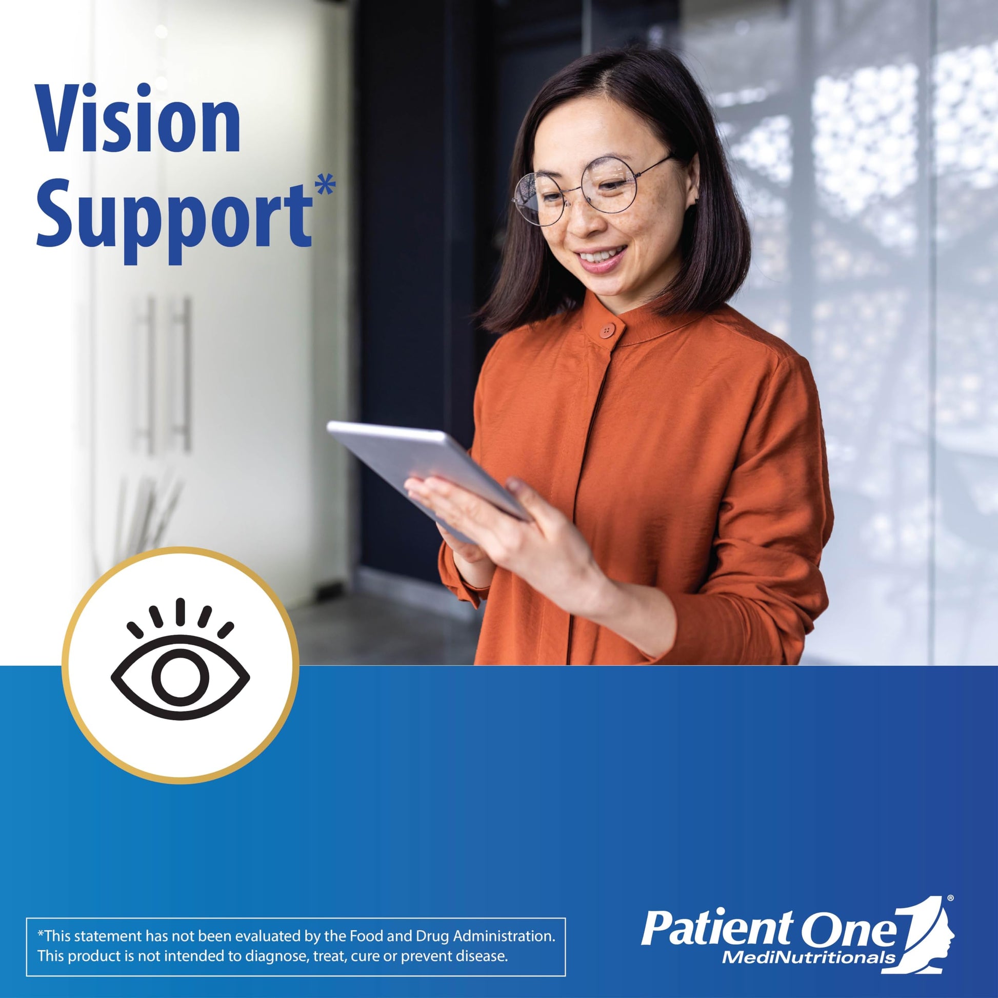 Patient One OpticOne | Supplement to Support Optic Nerve Health and Eyesight Function* | With Vitamins A and E, Lutein, ALA and More | 180 Capsules Patient One Au supplements
