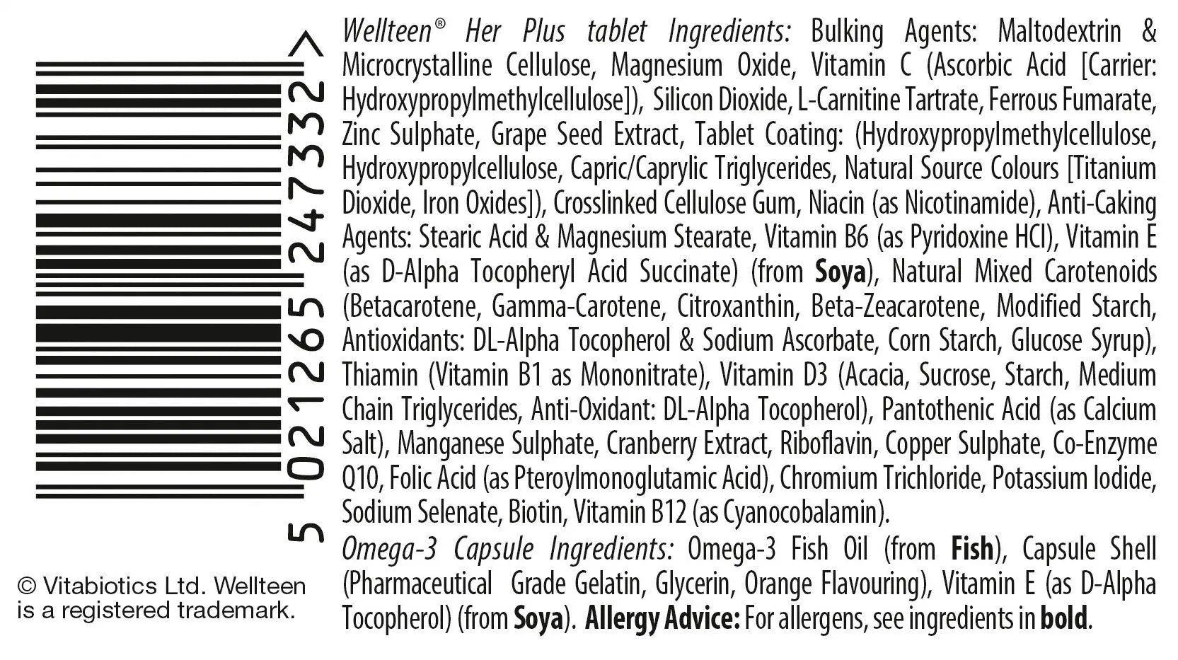 Vitabiotics Wellteen Her Plus - 56 Tablets/Capsules, 56 Count (Pack of 1) Wellteen Au supplements