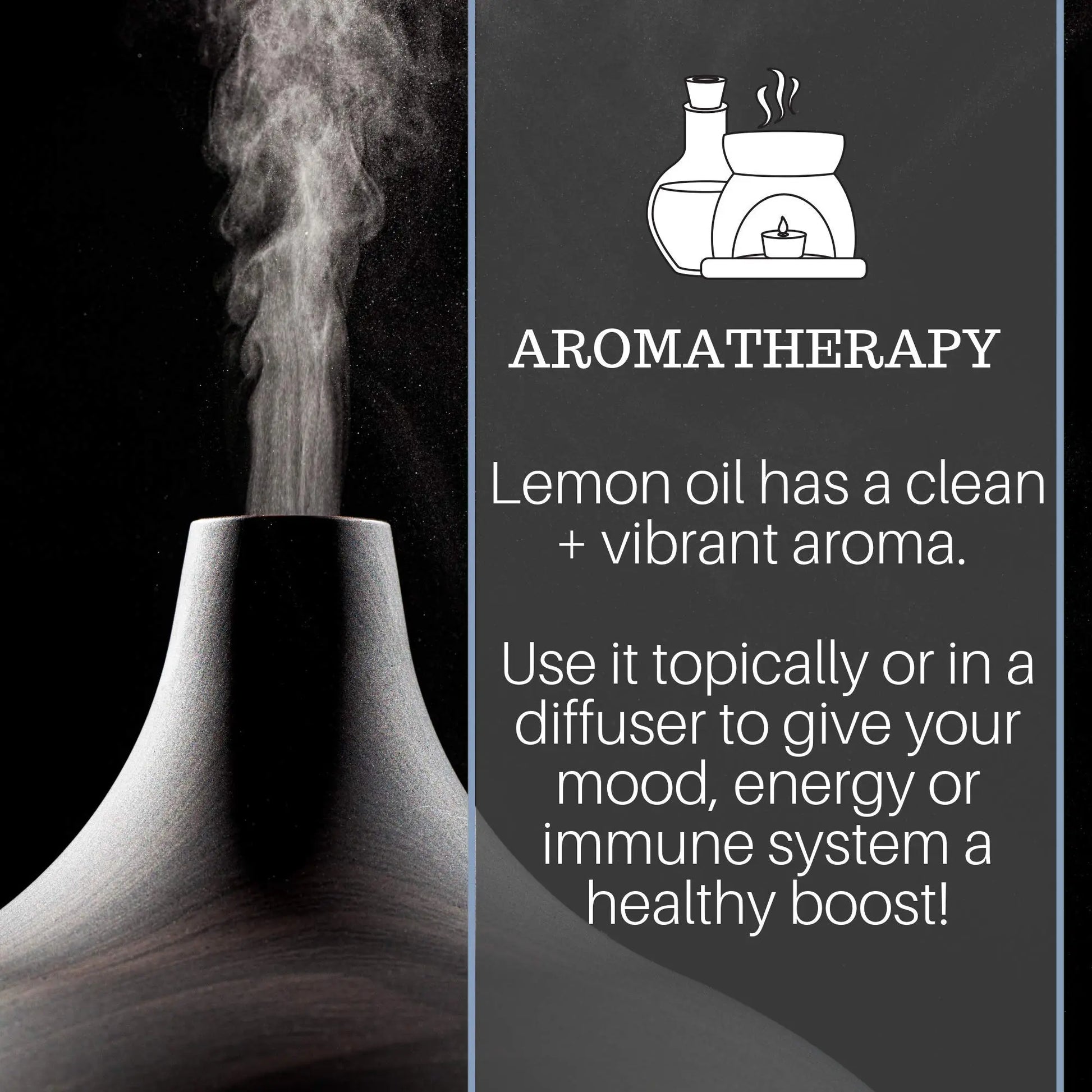 Lemon Essential Oil, 4 fl oz - 100% Pure & Undiluted Lemon Oil for Diffuser and DIY - Natural Deodorizer Pure Body Naturals Au supplements