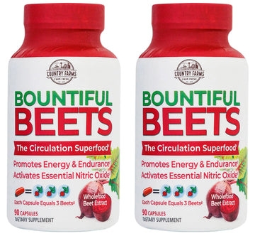 COUNTRY FARMS Bountiful Beets Root Capsules, Wholefood Beet Extract Superfood COUNTRY FARMS Au supplements