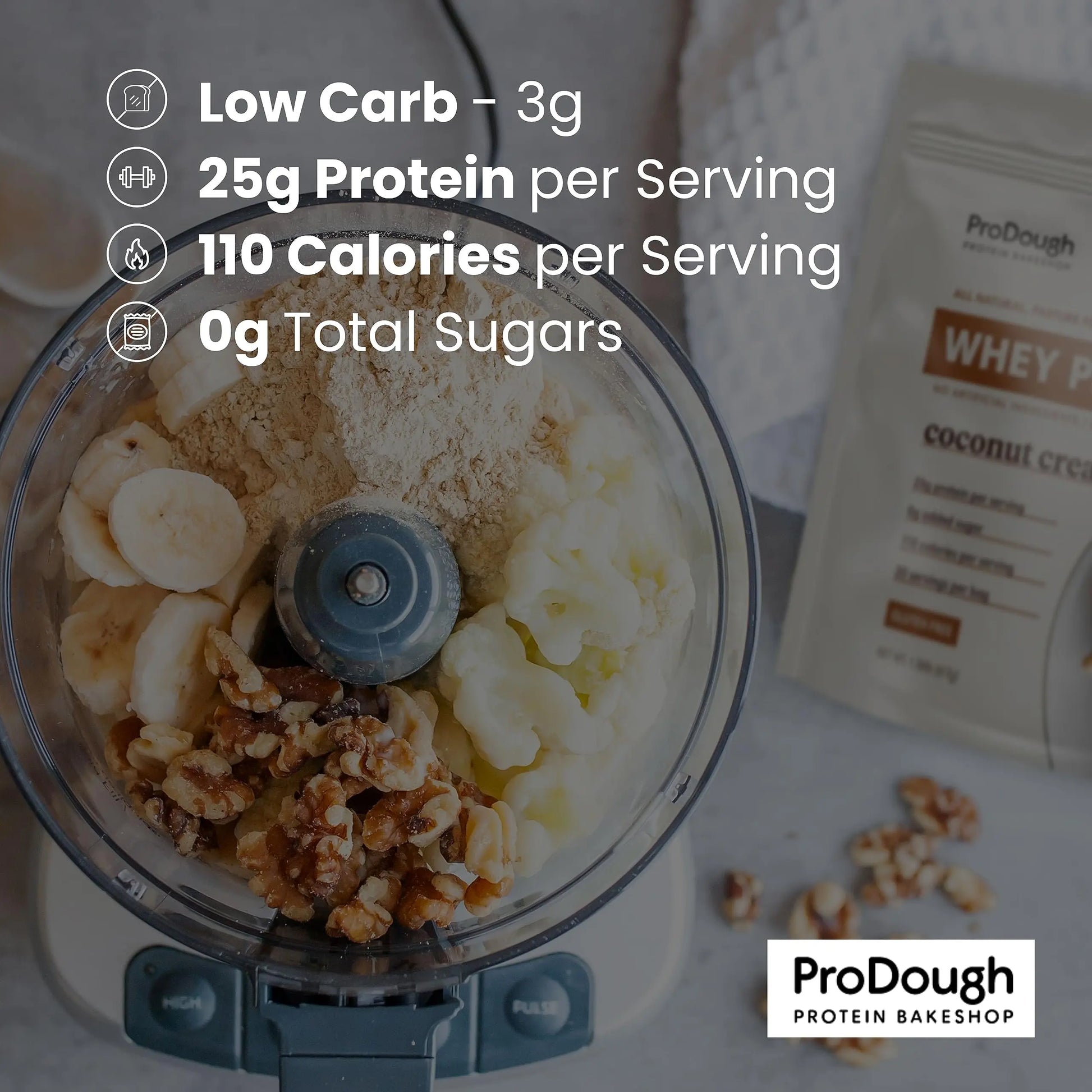 ProDough Gourmet Whey Isolate Hydrolized Protein Powder for Shake Mix- Easy Digest ProDough Protein Bakeshop Au supplements