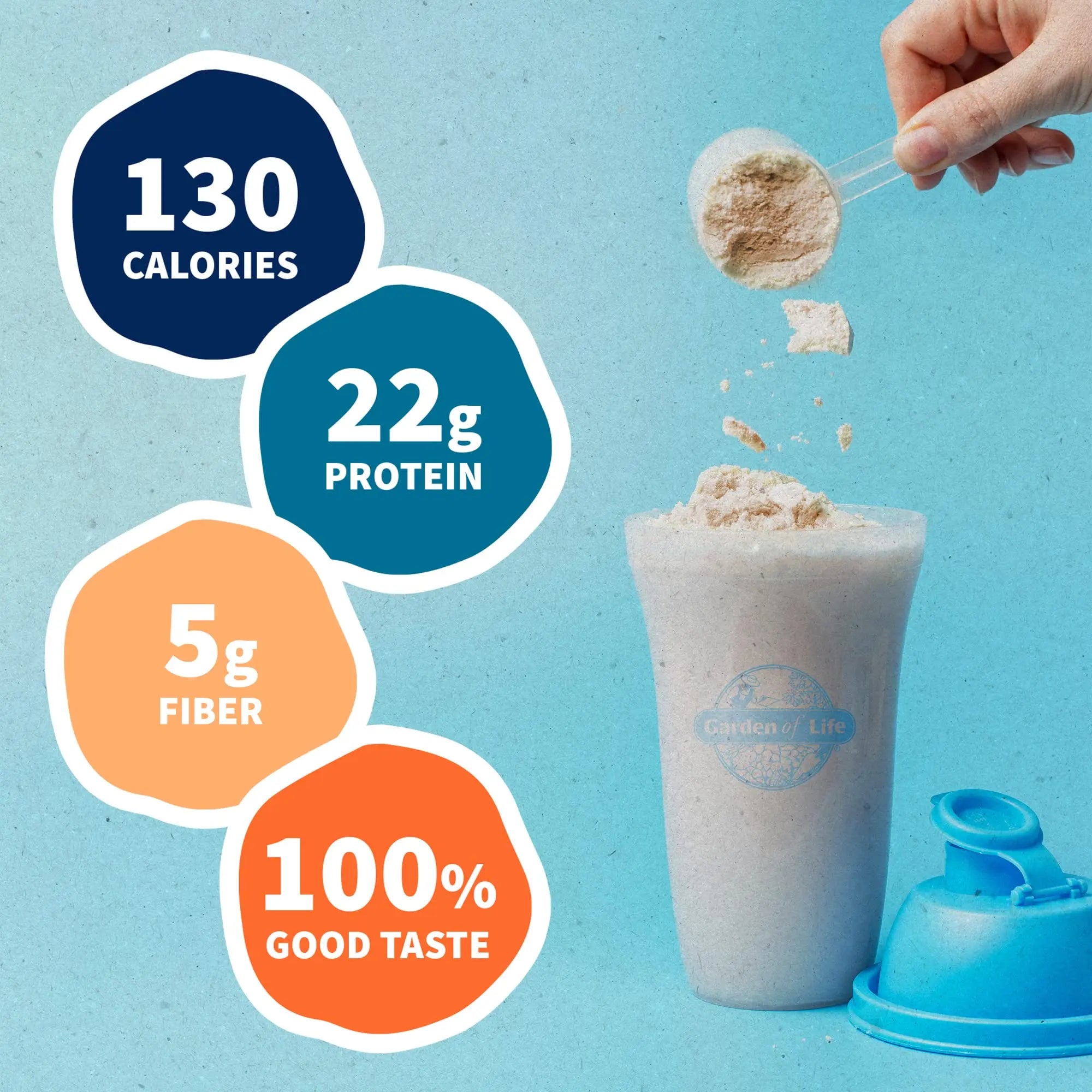 Organic Vegan Vanilla Protein Powder - Garden of Life – 22g Complete Plant Based Raw Garden of Life Au supplements