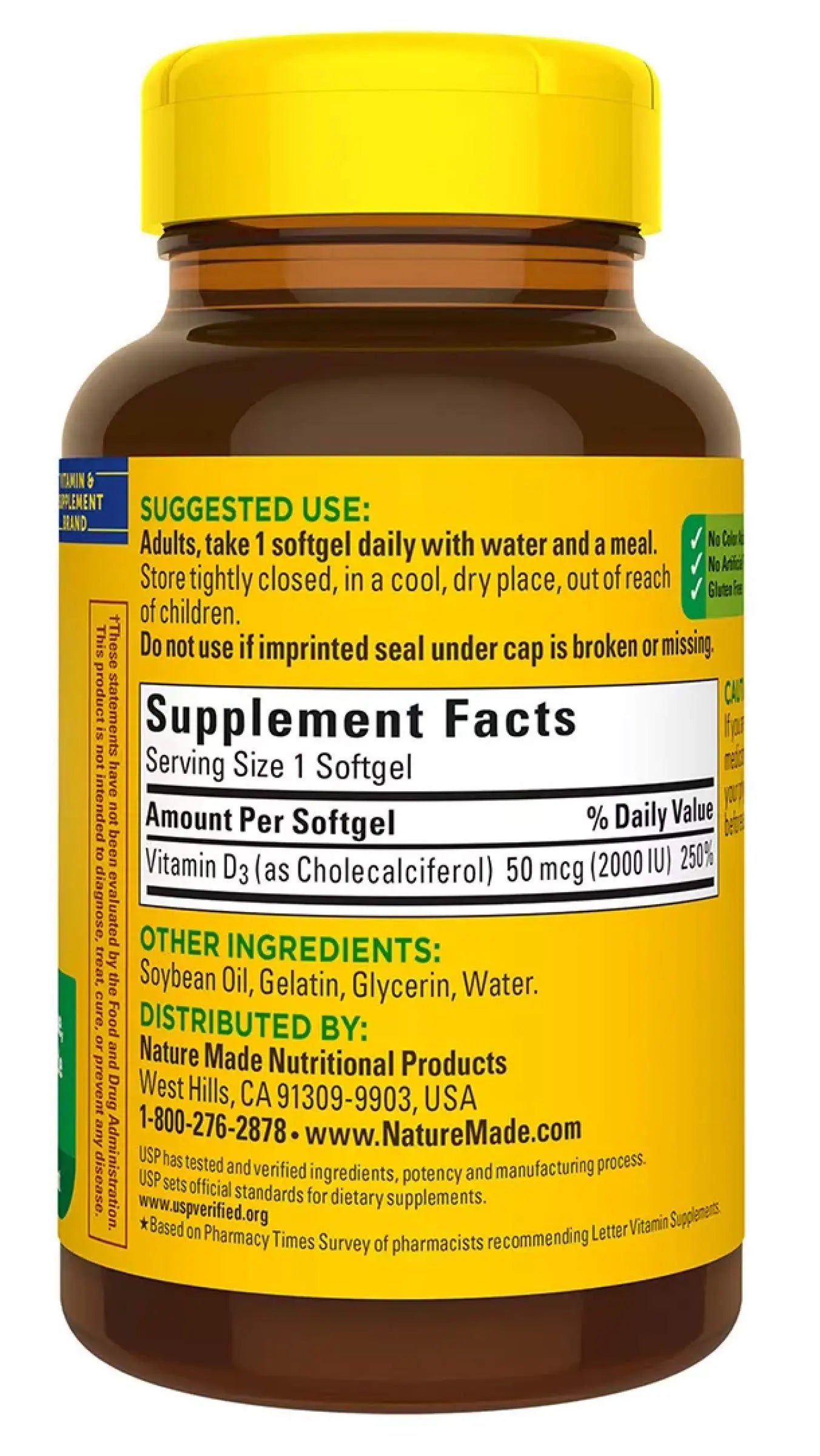 Nature Made Vitamin D3 2000iu 320 Ct. Soft Gels (Packaging May Vary) Nature Made Au supplements