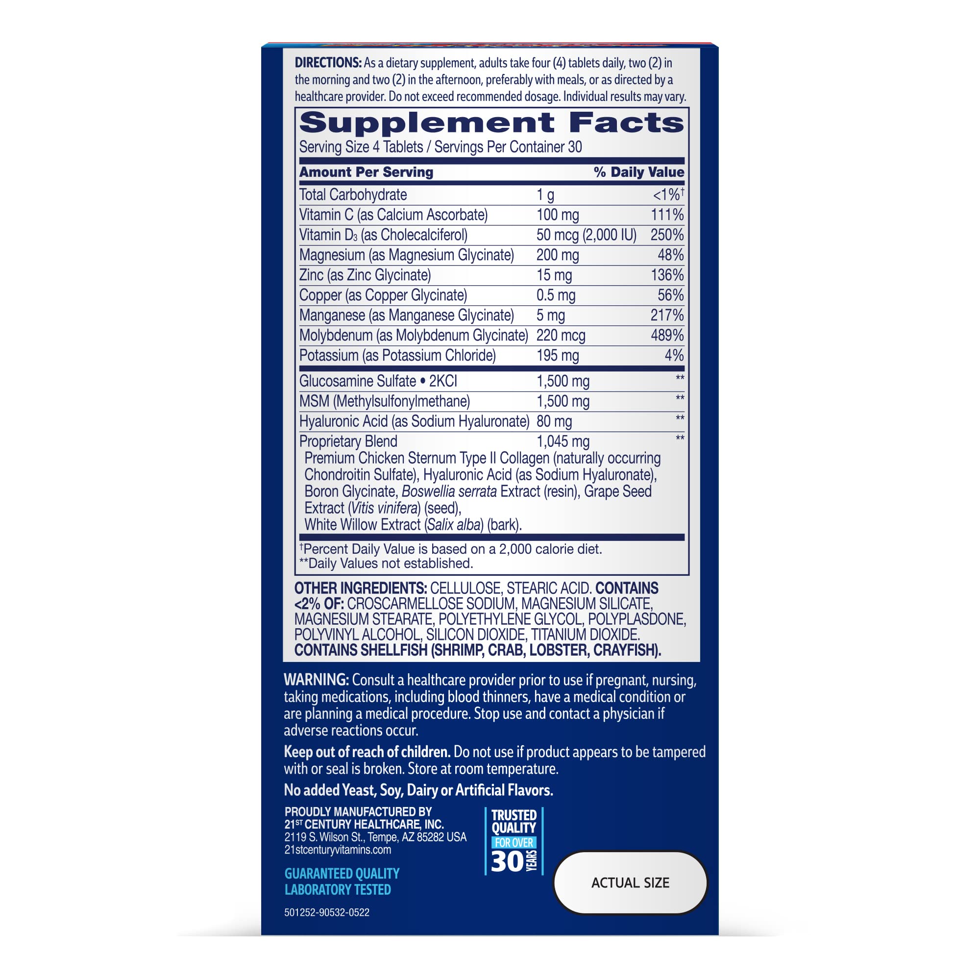 21st Century Arthri-Flex Advantage® + Vitamin D3, 120 Coated Tablets 21st Century Au supplements