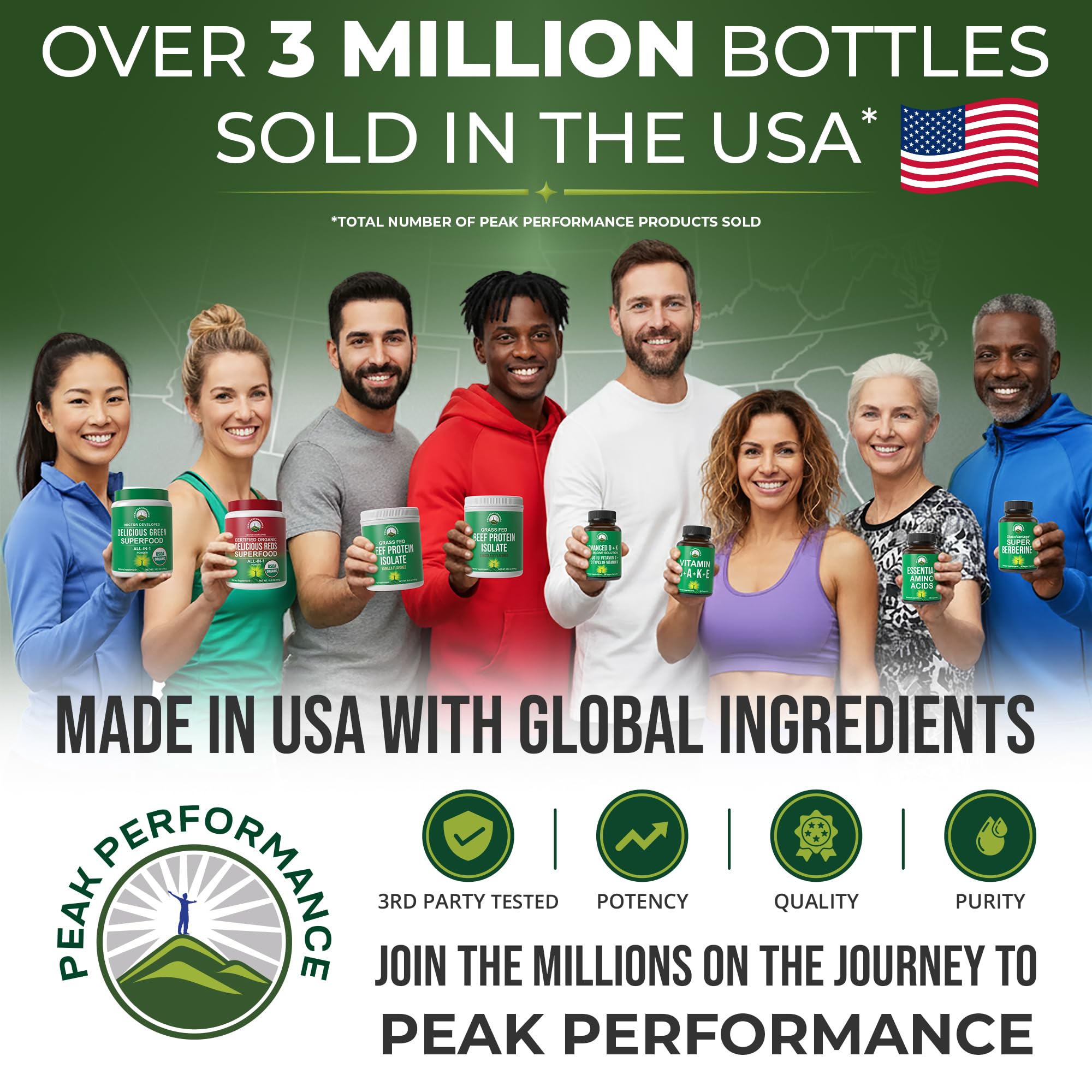 Peak Performance All 5 Multi-Collagen Capsules - 90 Pills of Grass Fed Peptides Protein - Supplement with All 5 Collagen Types I, II, III,V, X from Beef, Fish, Eggshell, and Chicken Bone Broth Peak Performance Au supplements