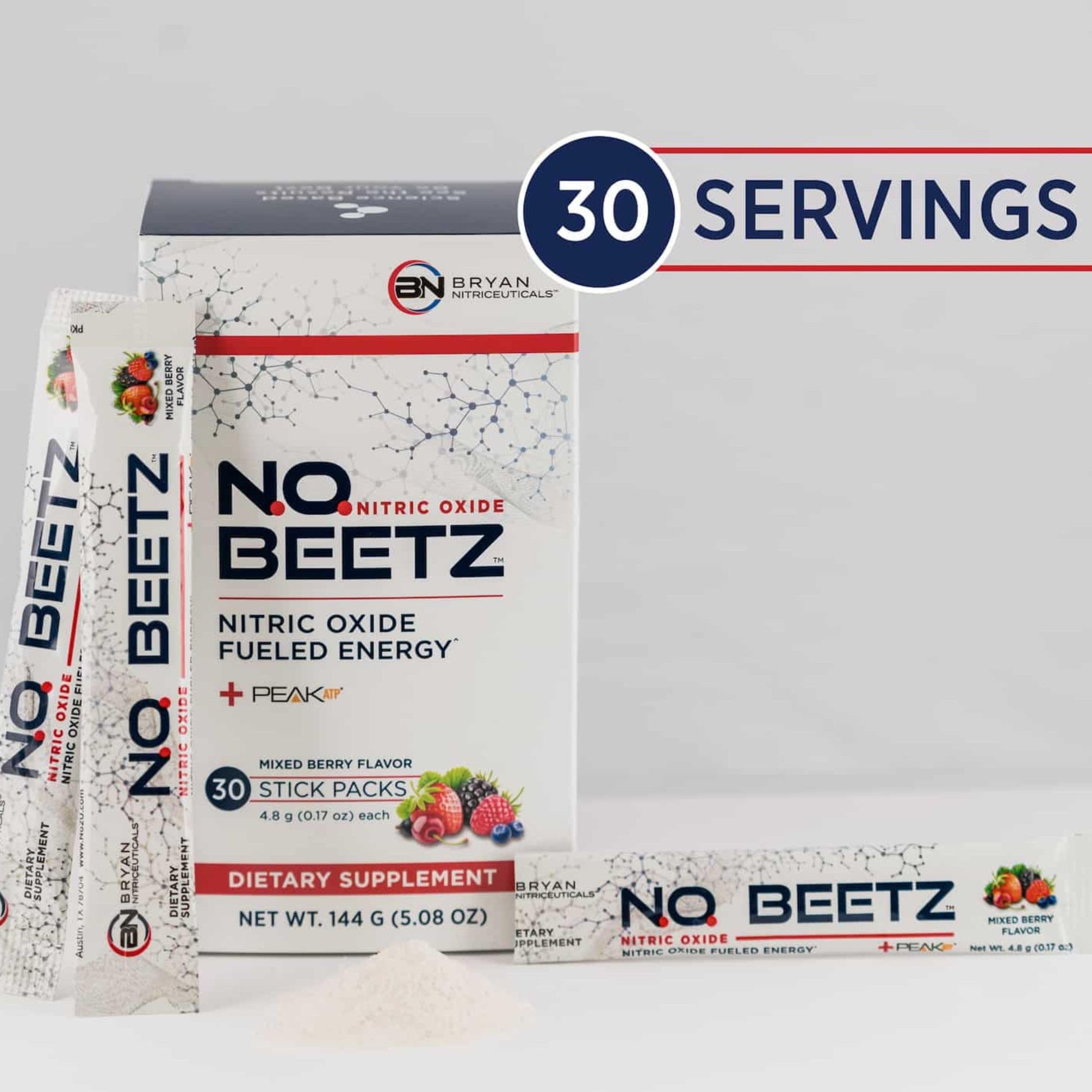 Bryan Nitriceuticals N.O. Beetz Nitric Oxide Fueled Energy Boost Supplement, Hydration & Cellular Energy Production Enhancer, Blend of Vitamins and Minerals (30 Servings) Bryan Nitriceuticals Au supplements