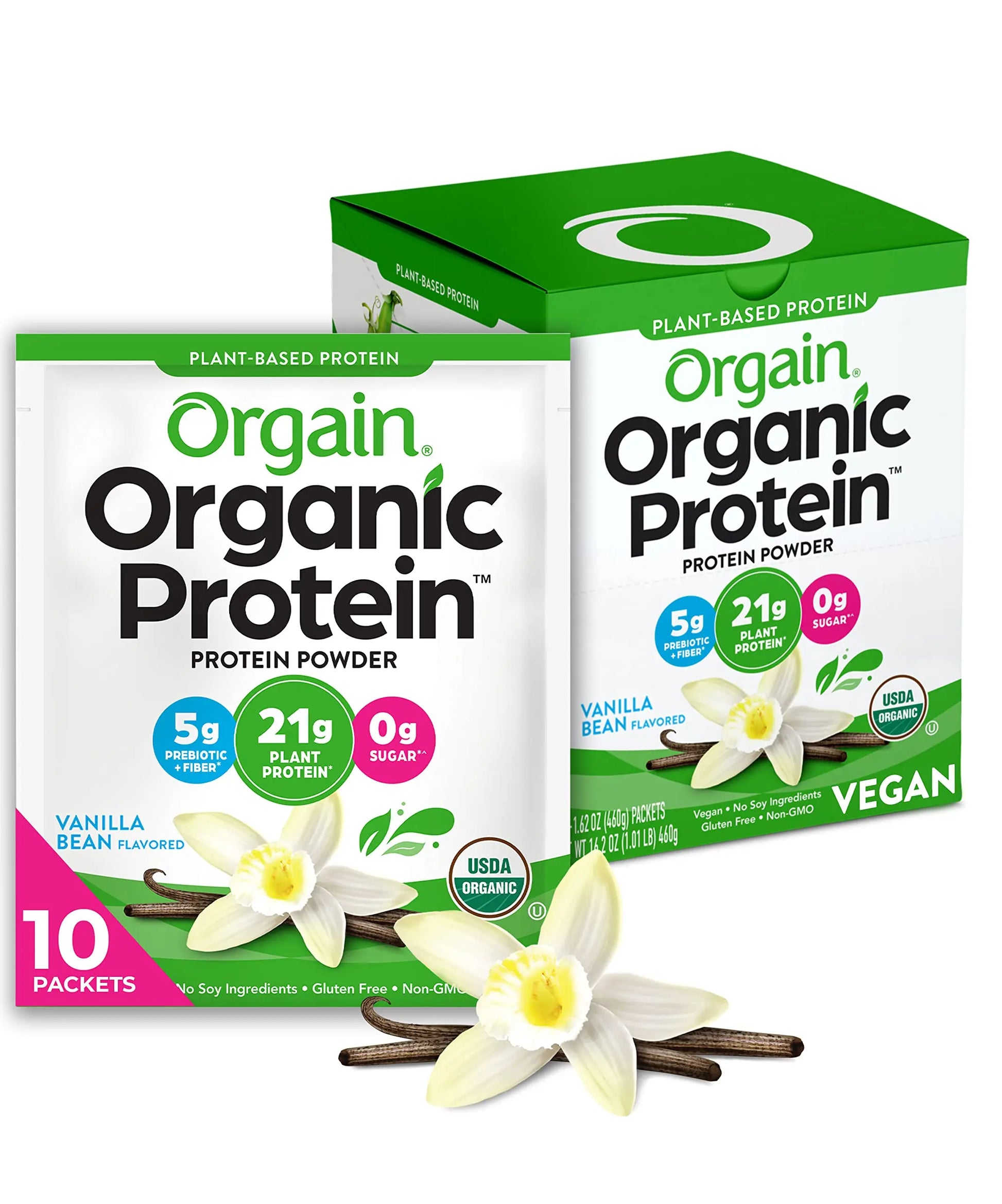 Orgain Organic Vegan Protein Powder, Vanilla Bean - 21g Plant Based Protein, Gluten Free Orgain Au supplements