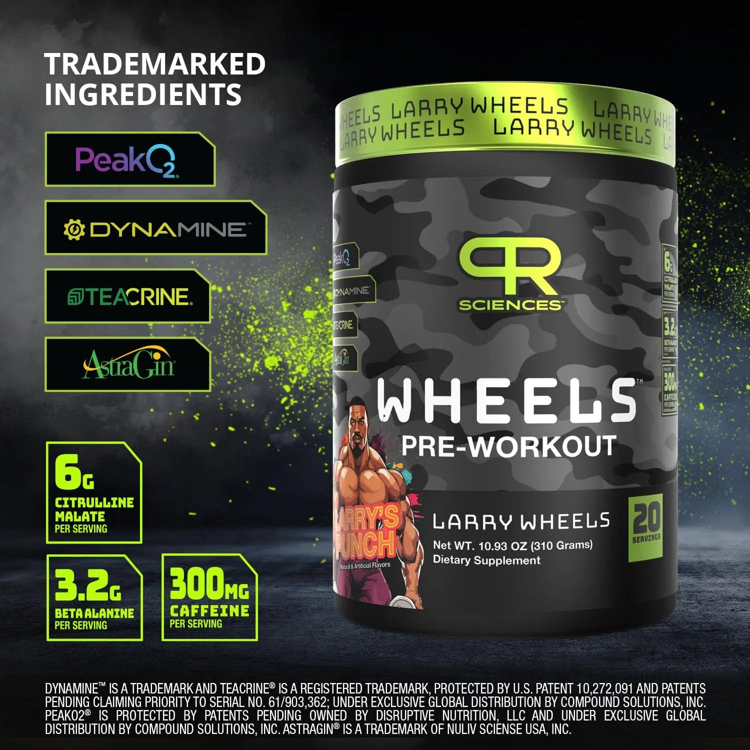 Larry Wheels' PR Preworkout - Enhance Performance with 6g Citrulline, 3.2g Beta Alanine PR Sciences Au supplements