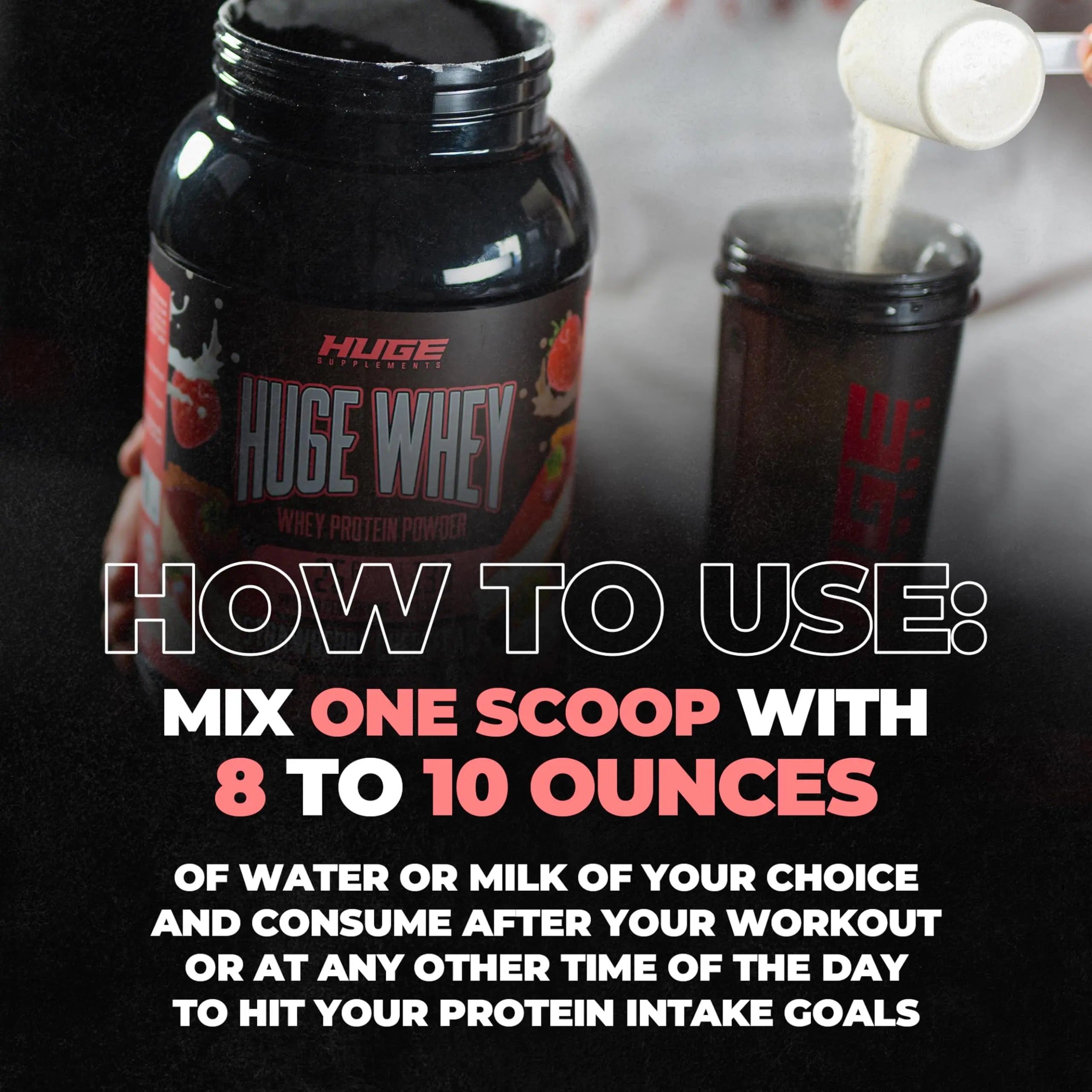 Huge Supplements, Whey Protein Concentrate Powder, Clinically Dosed Formula, 25g Huge Supplements Au supplements