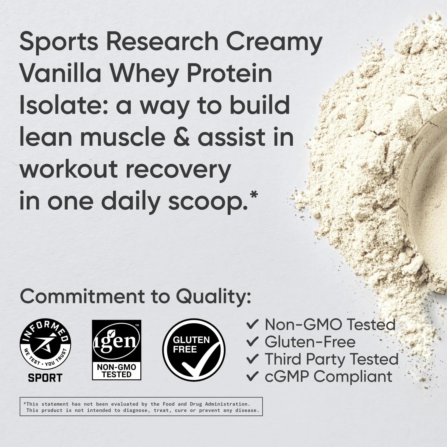 Sports Research Whey Protein Isolate - Sports Nutrition Protein Powder 25g per Serving Sports Research Au supplements