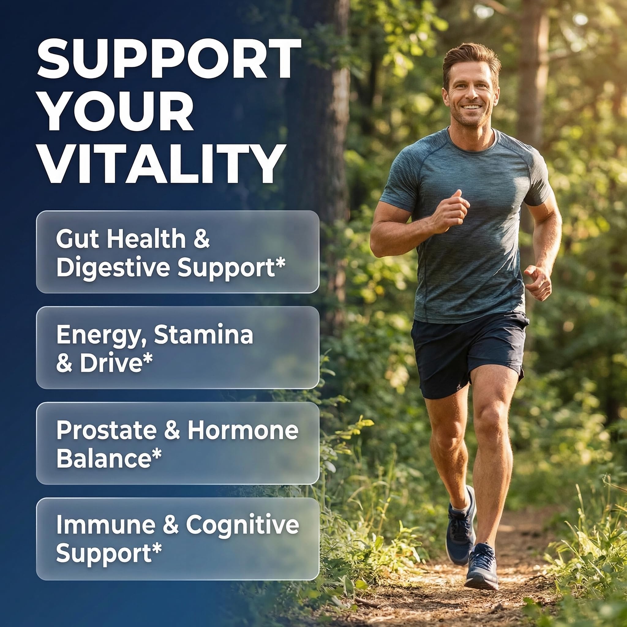 Clean Nutra Probiotics for Men | Tongkat Ali, Saw Palmetto, Tribulus, Ginseng, Ashwagandha, Maca, Pumpkin, Gingko Biloba, Pine Bark, Fenugreek, Shilajit, Zinc - Mens Probiotic 60 Capsules Clean Nutraceuticals Au supplements