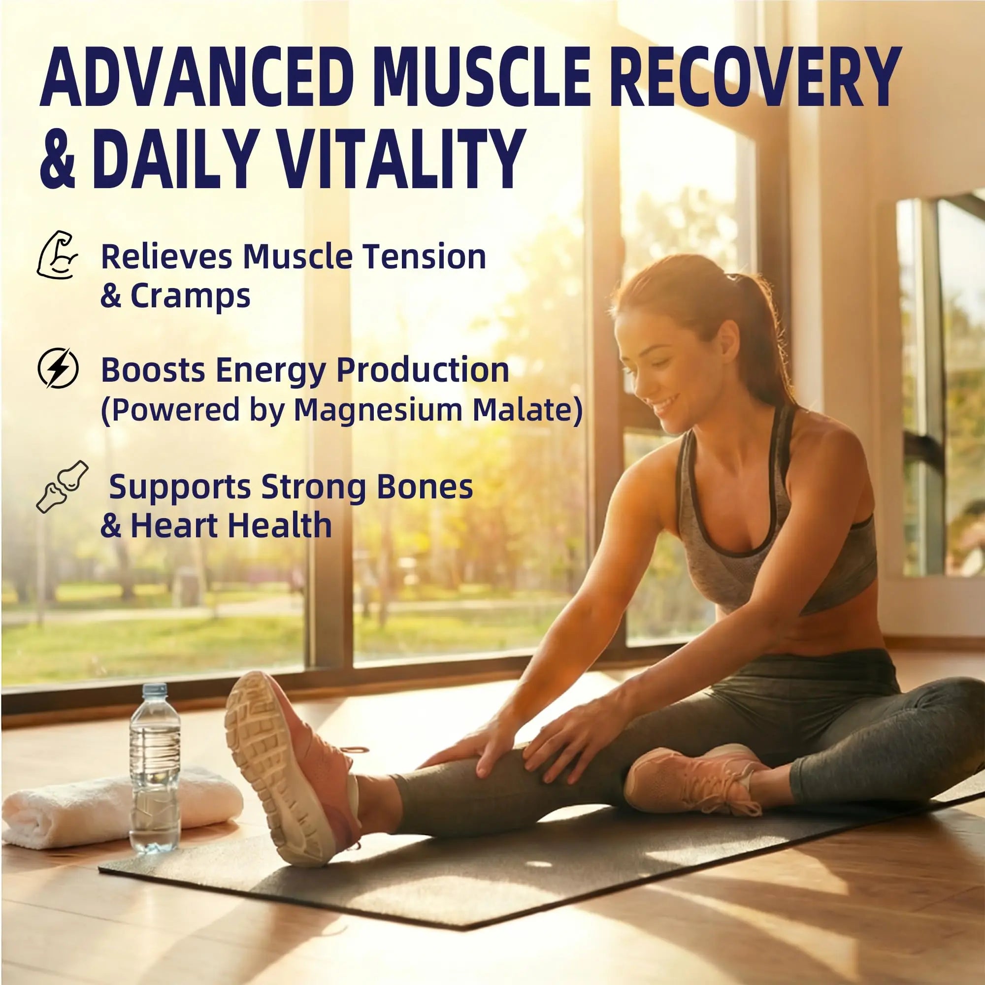 Magnesium Complex Supplement with 10 Forms of Elemental Magnesium, 1200 mg per Serving, Magnesium Glycinate, Citrate, Malate & Taurate, High Absorption Vegan Capsules, Non-GMO HiPlus Au supplements