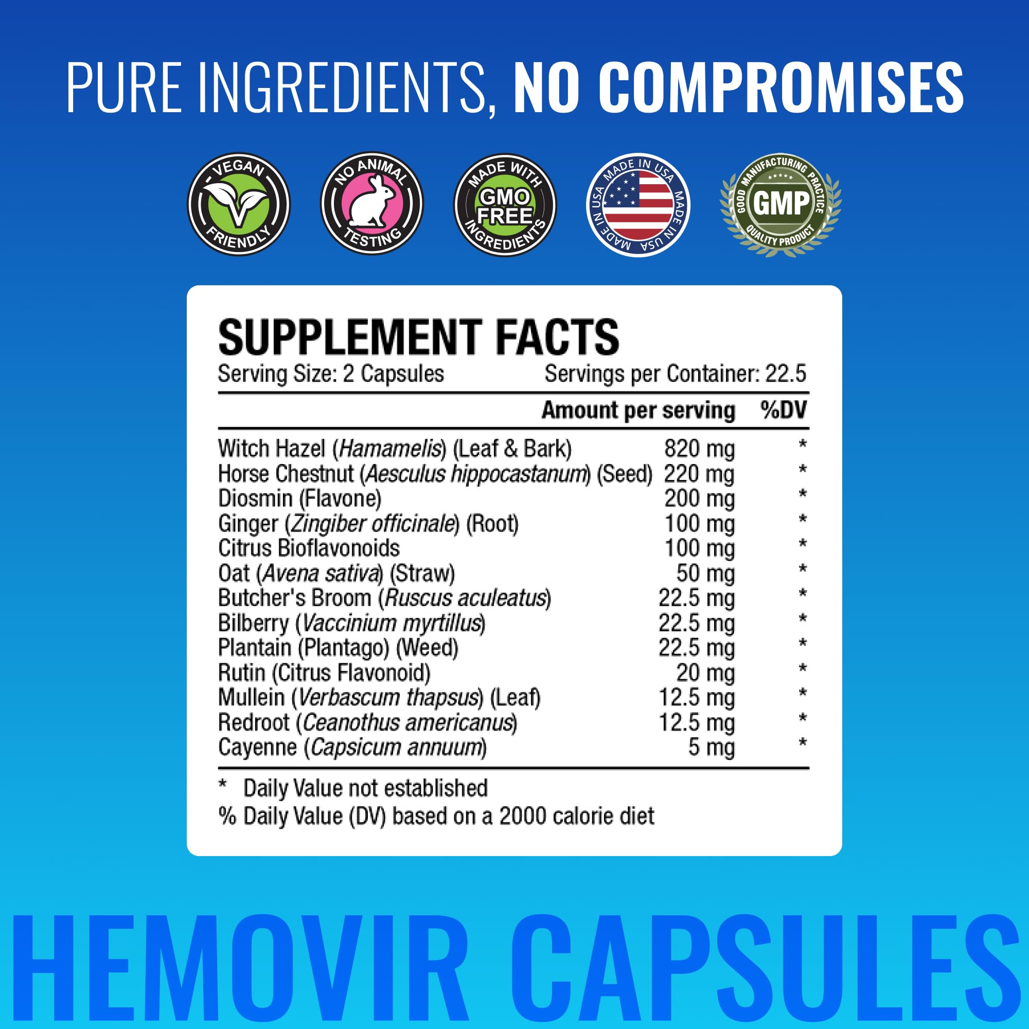 Approved Science Hemovir - Hemorrhoid Capsules and Cream - Dual-Action Stops Itching and Optimizes Blood Flow - Internal and External Care - 45 Capsules + 2 Fl Oz - Vegan - Non GMO - Made in The USA Approved Science Au supplements