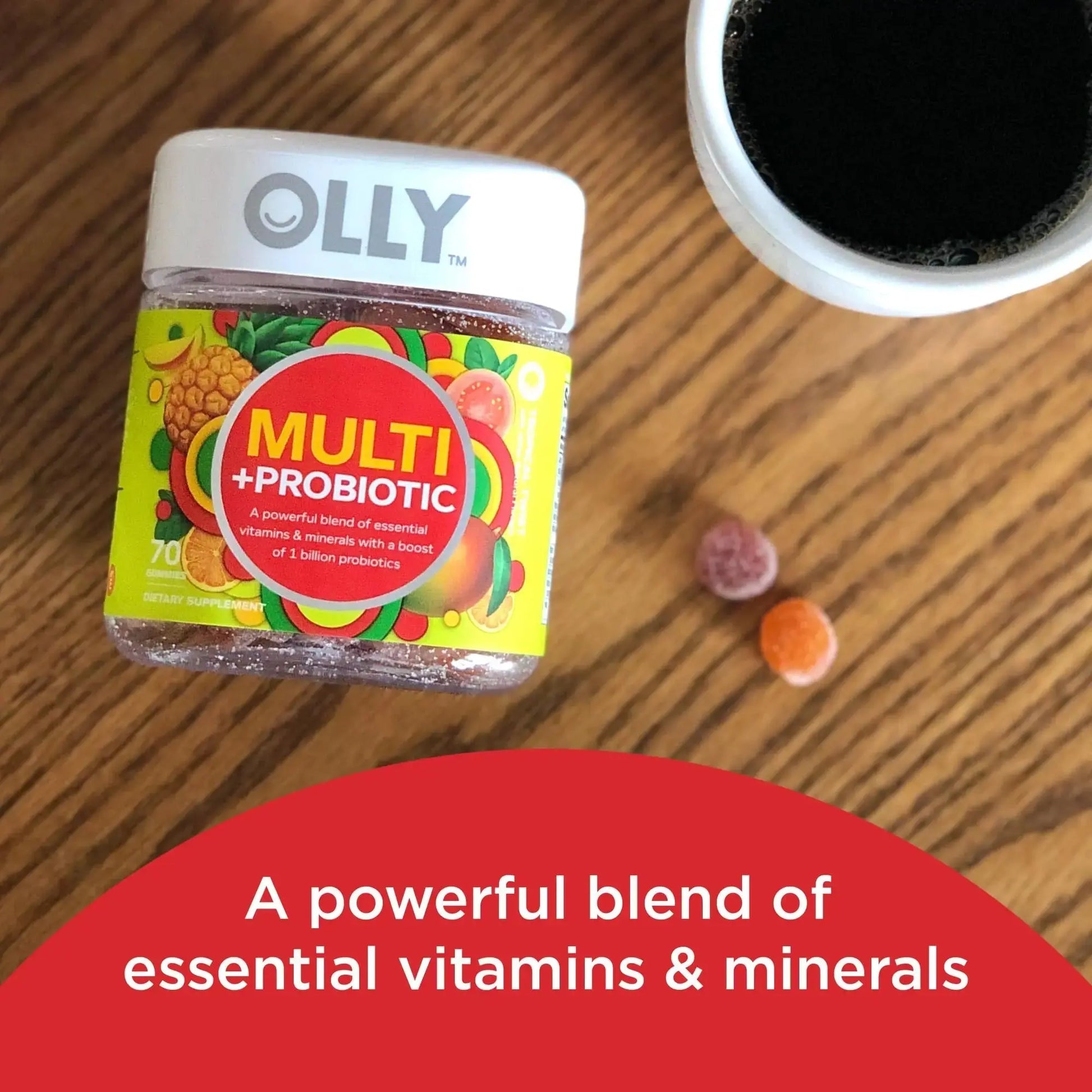 OLLY Multi + Probiotic Adult Multivitamin Gummy, 1 Billion CFUs, Digestive and Immune Support & Probiotic + Prebiotic Gummy OLLY Au supplements