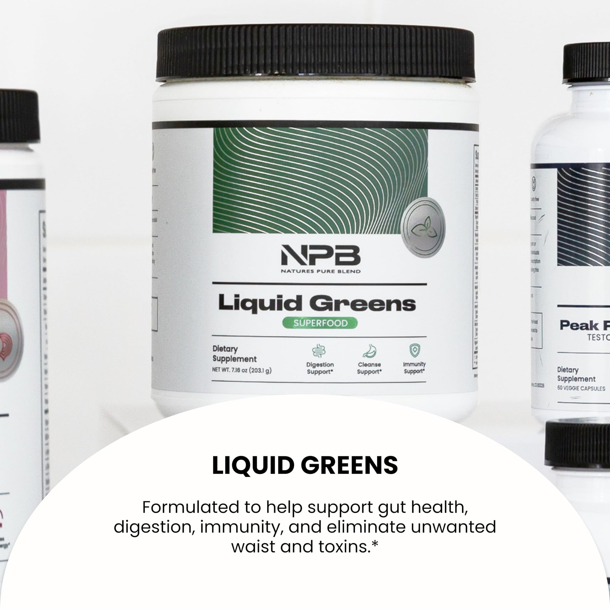 Nature's Pure Blend Super Greens Powder – Organic Greens Superfood Powder Supplements for Green Juice & Smoothie – Probiotic - Drink Mix for Energy Wellness and Digestion (Matcha Flavor, 30 Servings) Nature's Pure Blend Au supplements
