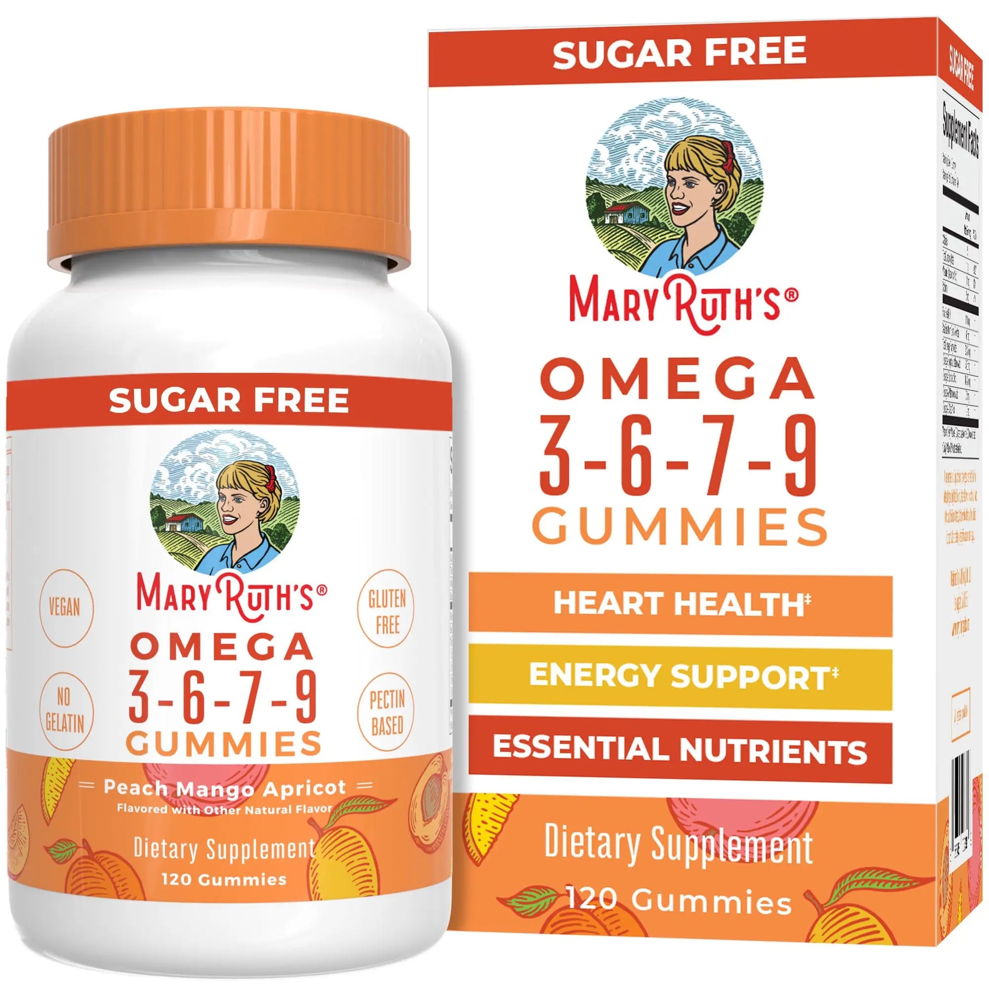 MaryRuth Organics Vegan Omega 3 6 7 9 Gummies | Up to 4 Month Supply | Omega 3 Supplement with Flaxseed Oil | Omega 3 Gummies MARYRUTH'S Au supplements