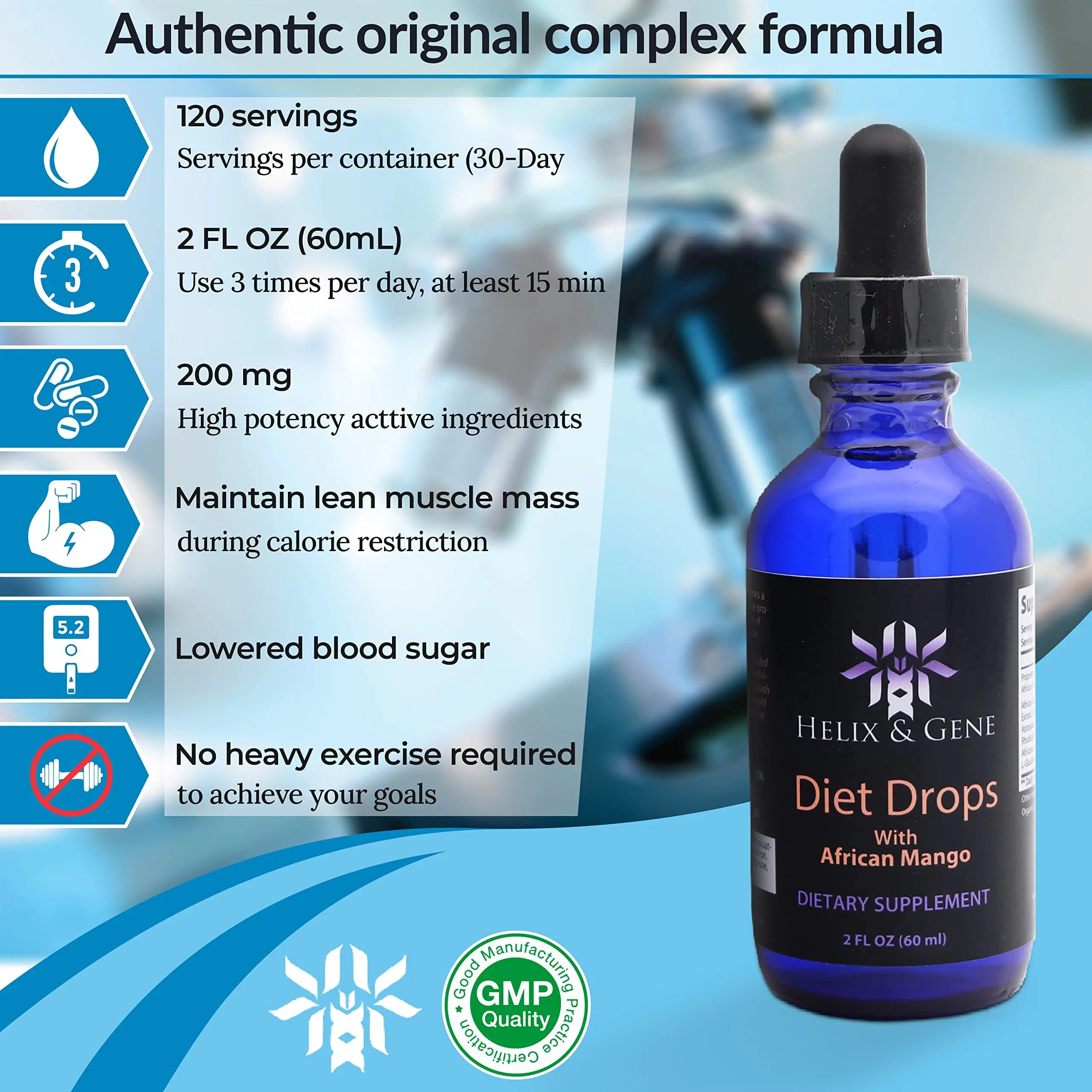 Helix & Gene Appetite Diet Drops Mango Flavor | Fast Weight Loss | Natural Metabolism Helix & Gene Au supplements