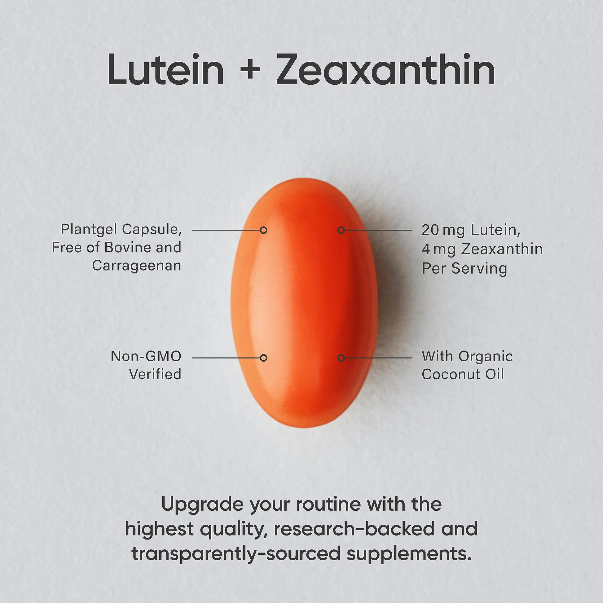 Sports Research Vegan Lutein + Zeaxanthin (20mg) with Organic Coconut Sports Research Au supplements