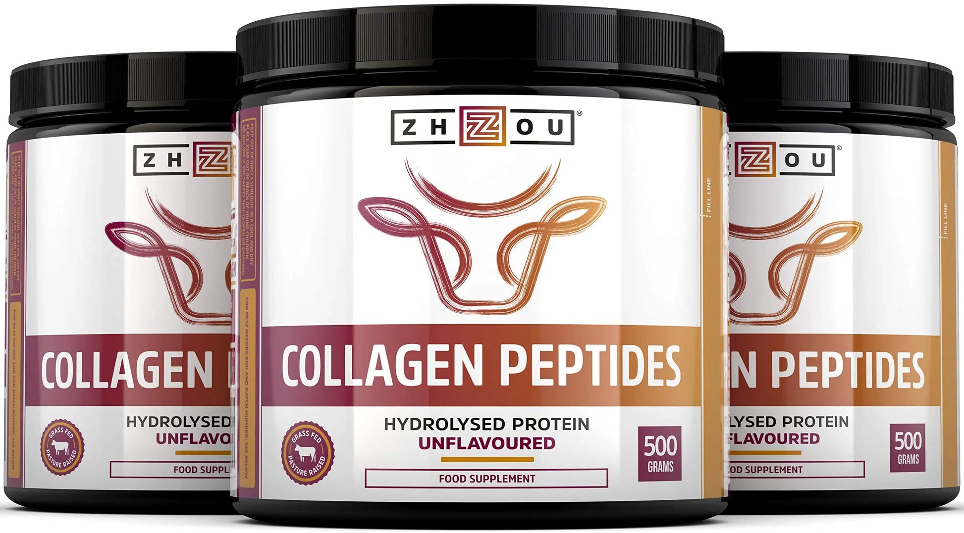 Collagen Powder 500g - Hydrolysed Collagen Peptides Powder - High Protein Bovine Collagen Supplement Nu U Nutrition Au supplements
