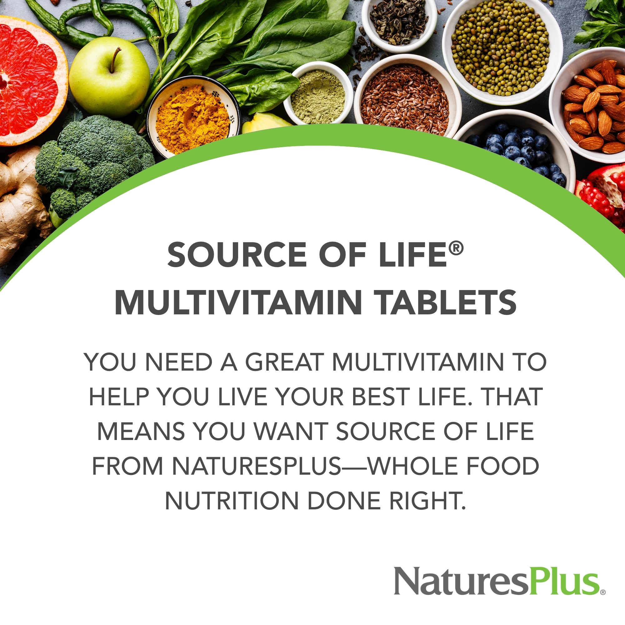 NaturesPlus Source of Life - 90 Tablets - Multivitamin & Mineral Supplement with Concentrated Whole Foods - Gluten Free, Vegetarian - 30 Servings NaturesPlus Au supplements