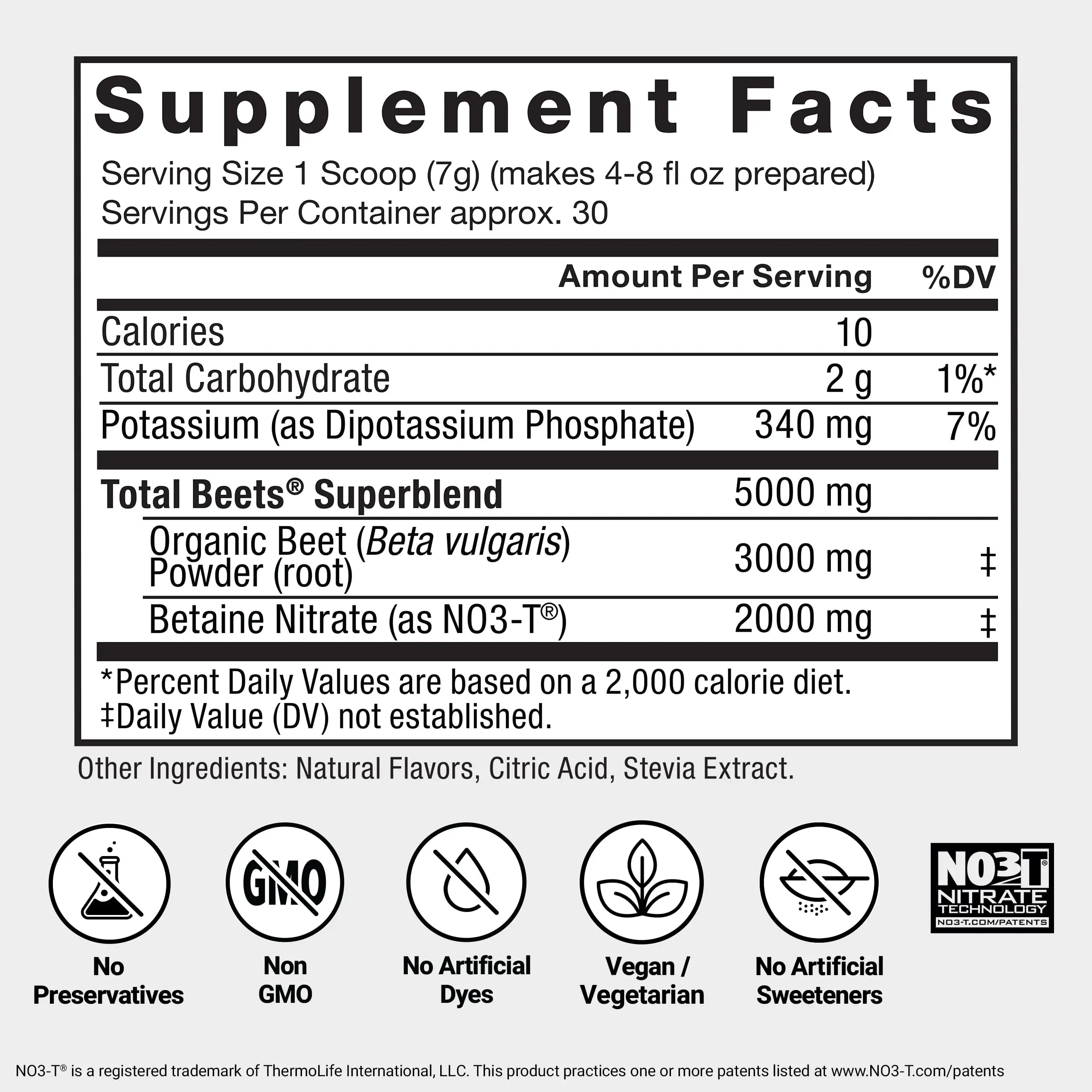 Force Factor Total Beets Drink Mix Superfood Powder with Nitrates to Support Circulation, Blood Flow, Nitric Oxide, Energy, Endurance, and Stamina Force Factor Au supplements