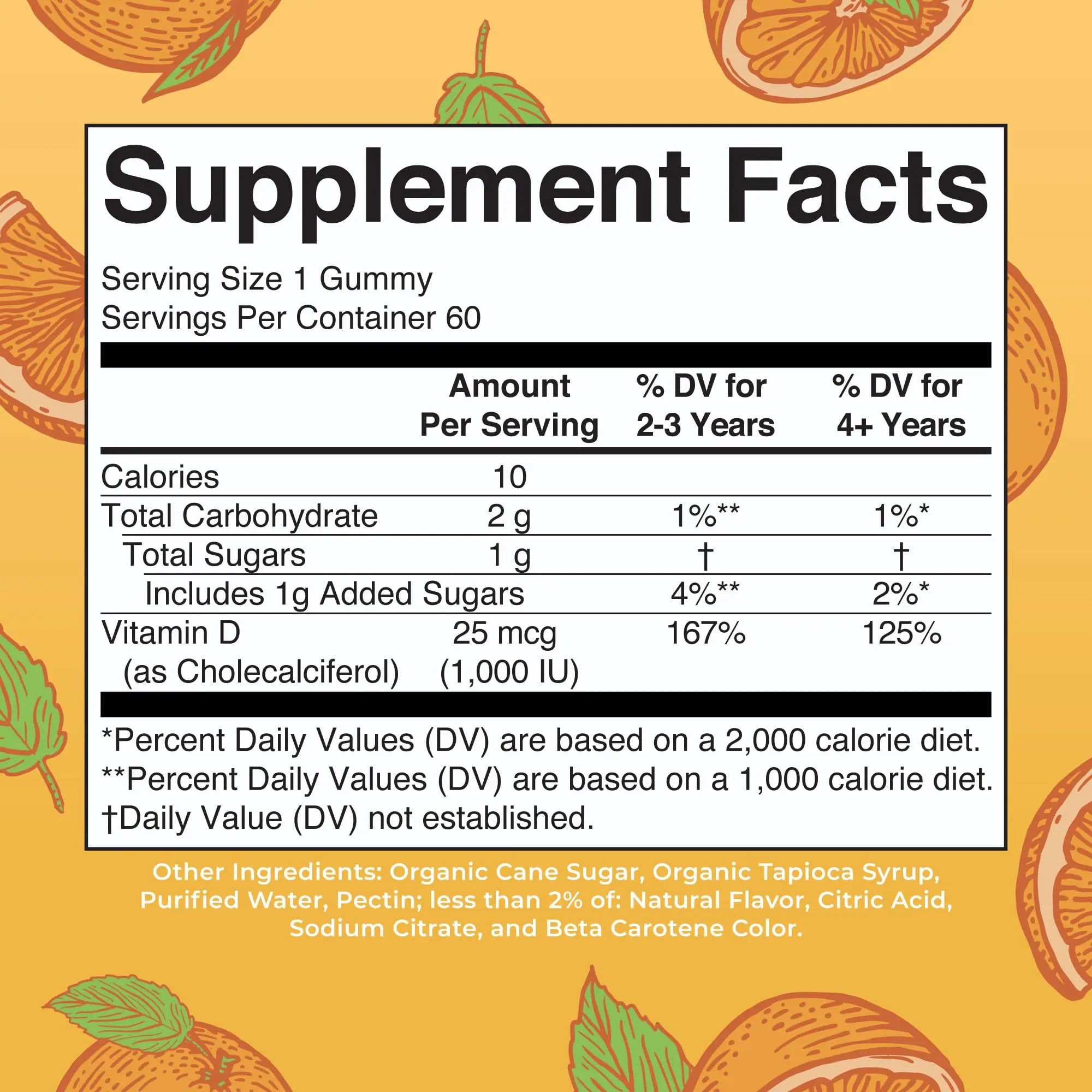 MaryRuth Organics Vitamin D3 Gummies | 2 Month Supply | Adults & Kids Vitamin D Gummy | Immune Support Supplement | VIT D3 1000IU for Bone Health&Muscle Function | Vegan | Non-GMO | Gluten Free | 60 MARYRUTH'S Au supplements